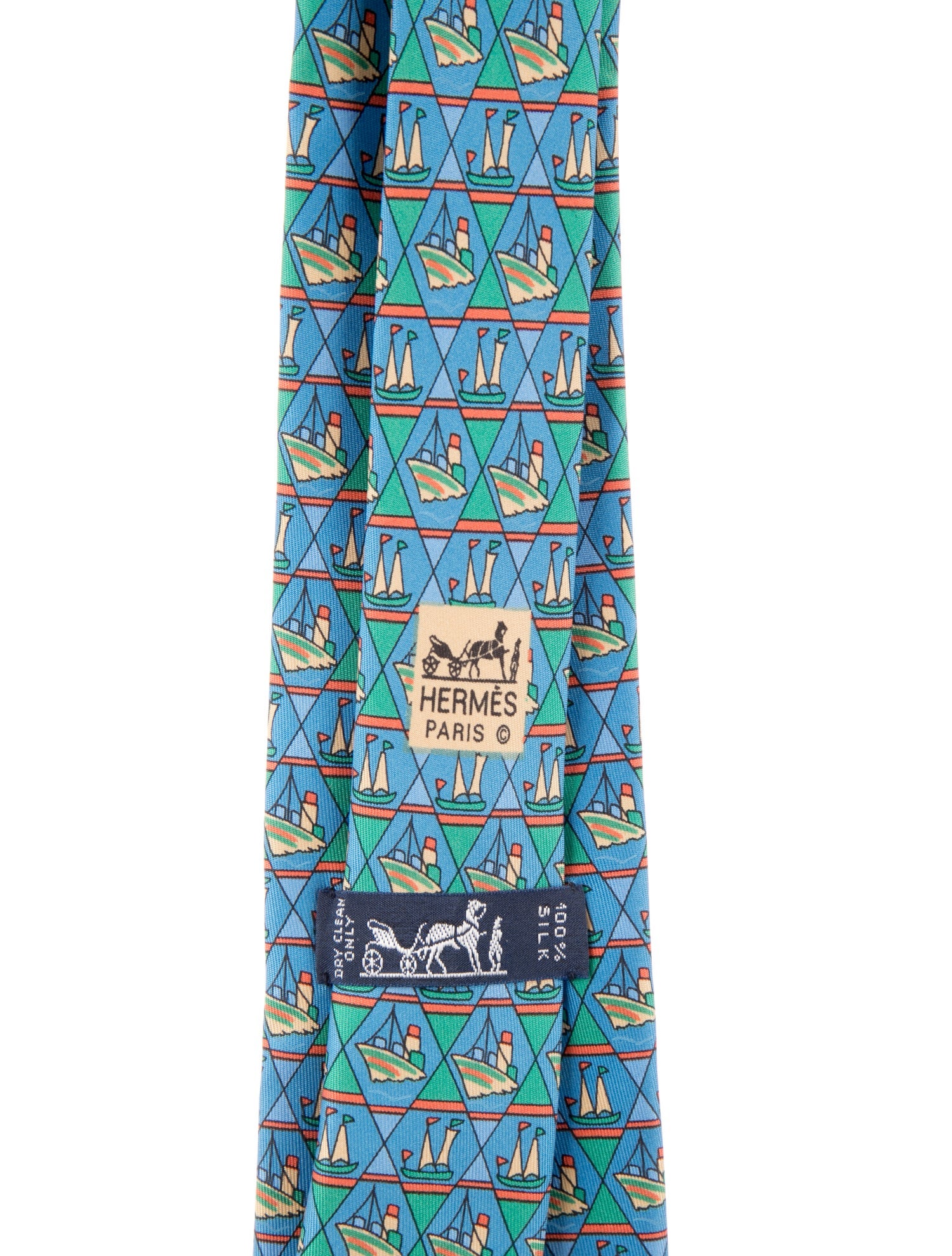 Hermès Boat Silk Tie