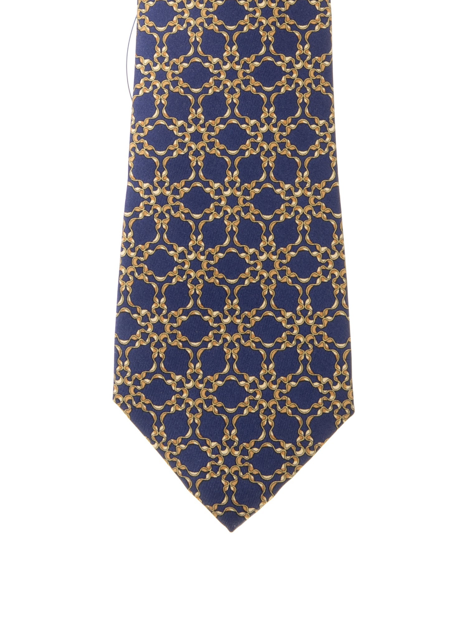 Hermès Printed Silk Tie