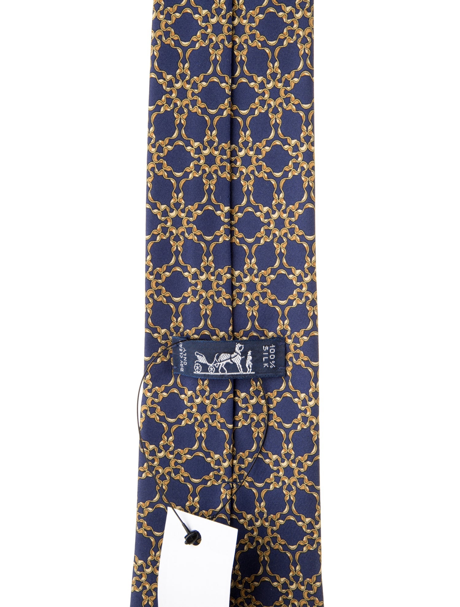 Hermès Printed Silk Tie
