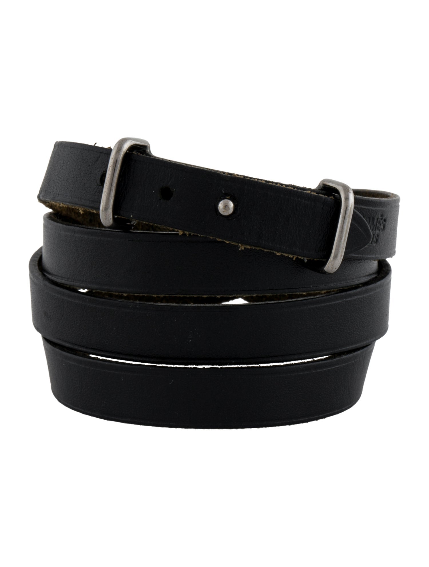 Hermès Vintage Leather Api II Wrap Bracelet