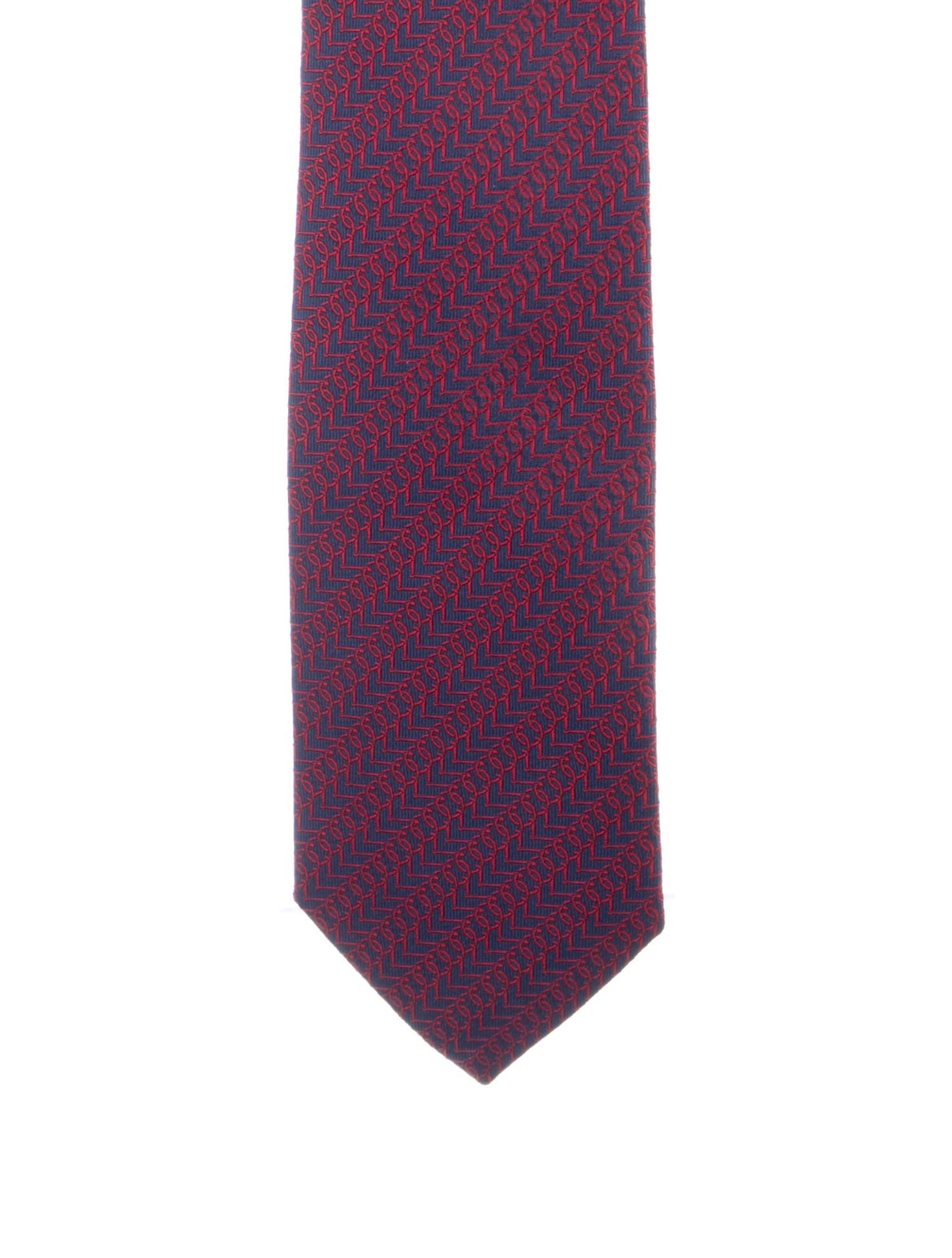 Hermès Pattern Print Silk Tie