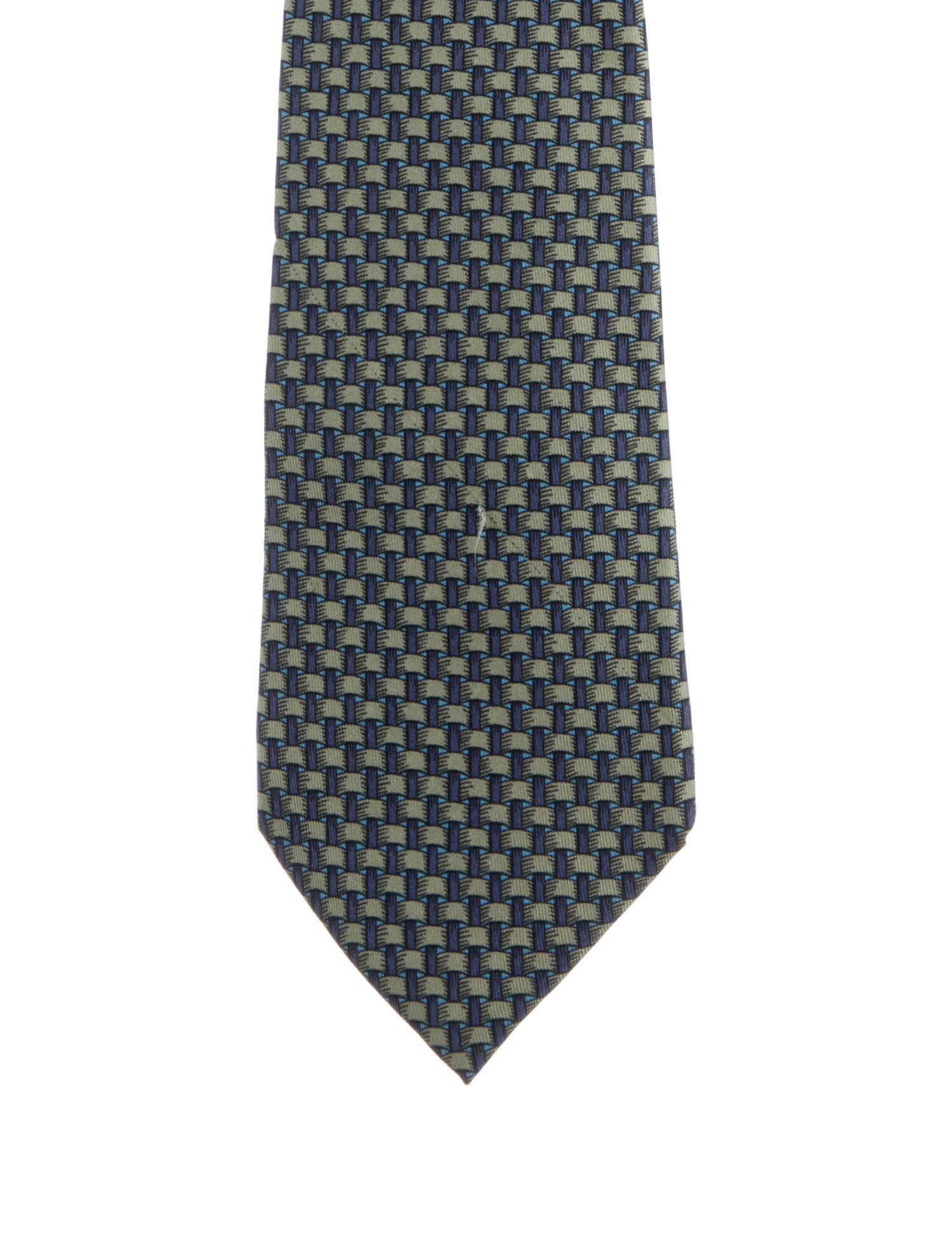 Hermès Printed Silk Tie