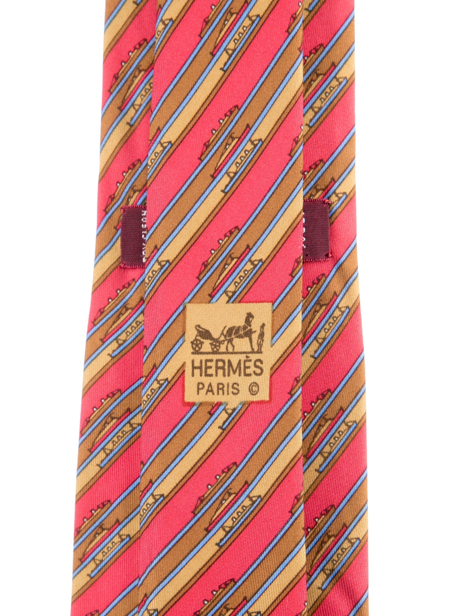 Hermès Silk Printed Tie