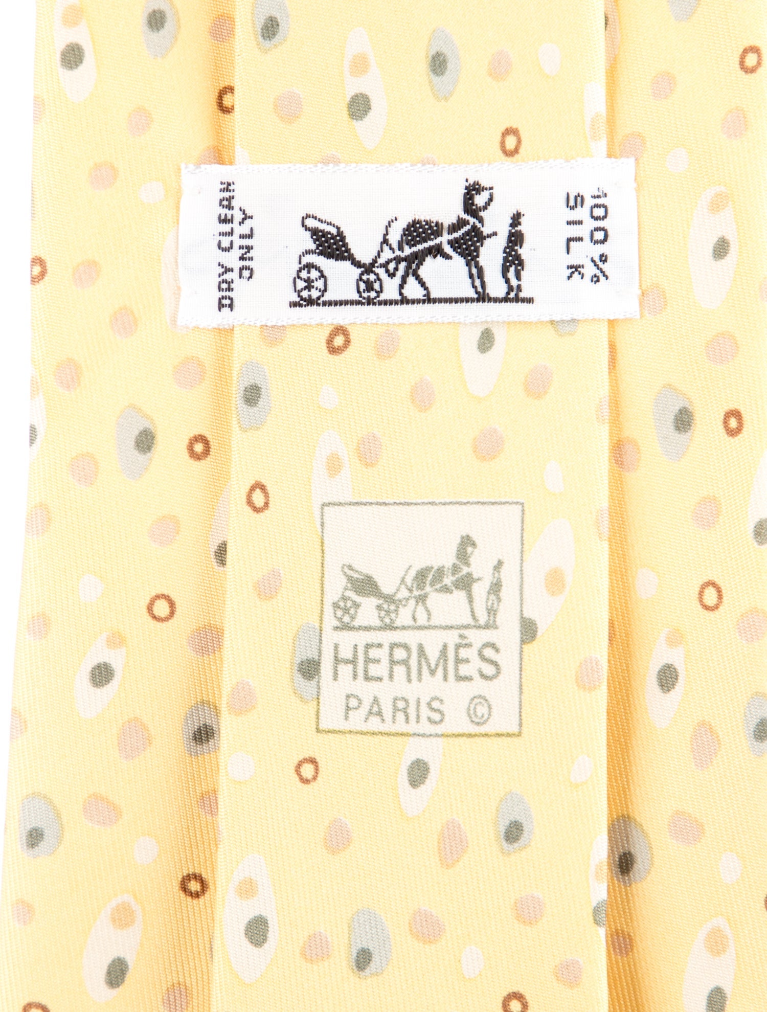 Hermès Silk Printed Tie