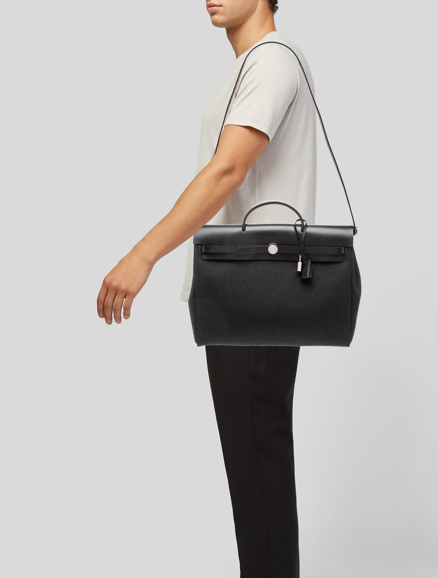 Hermès 2025 Toile H & Vache Hunter Herbag Zip Messenger 39