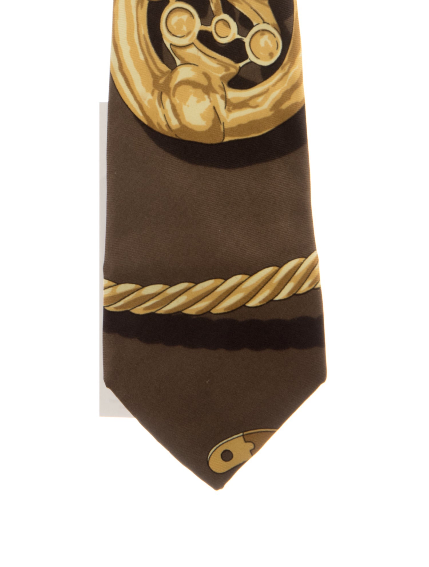 Hermès Patterned Silk Tie