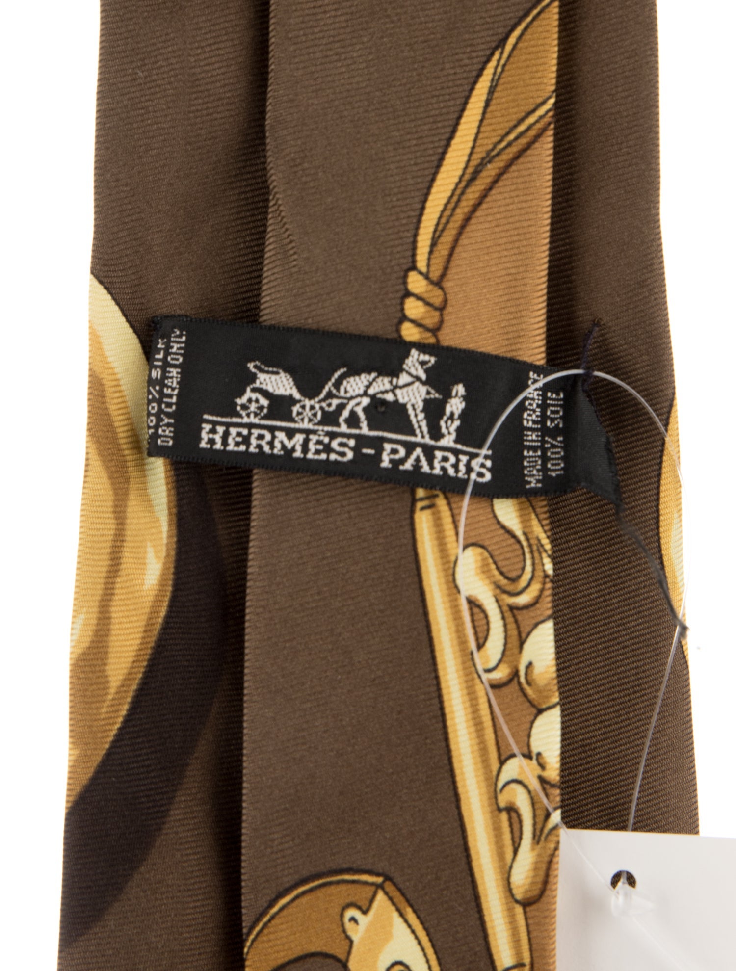 Hermès Patterned Silk Tie