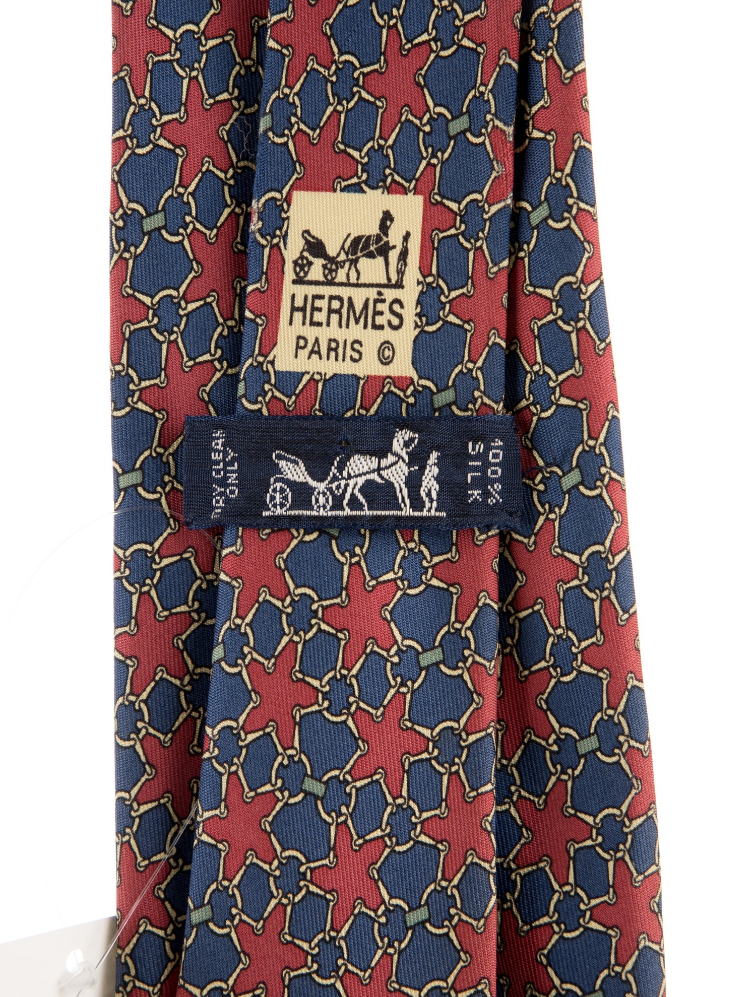 Hermès Patterned Silk Tie