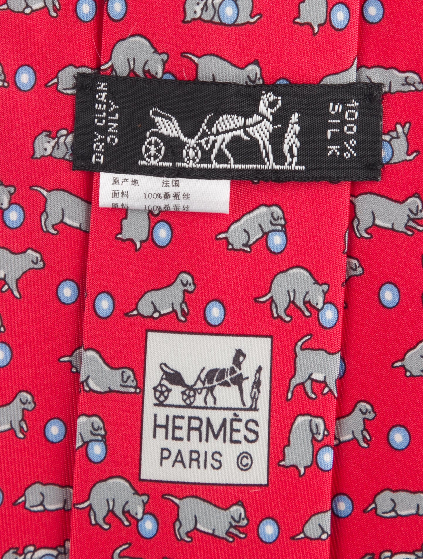Hermès Mens' Silk Tie