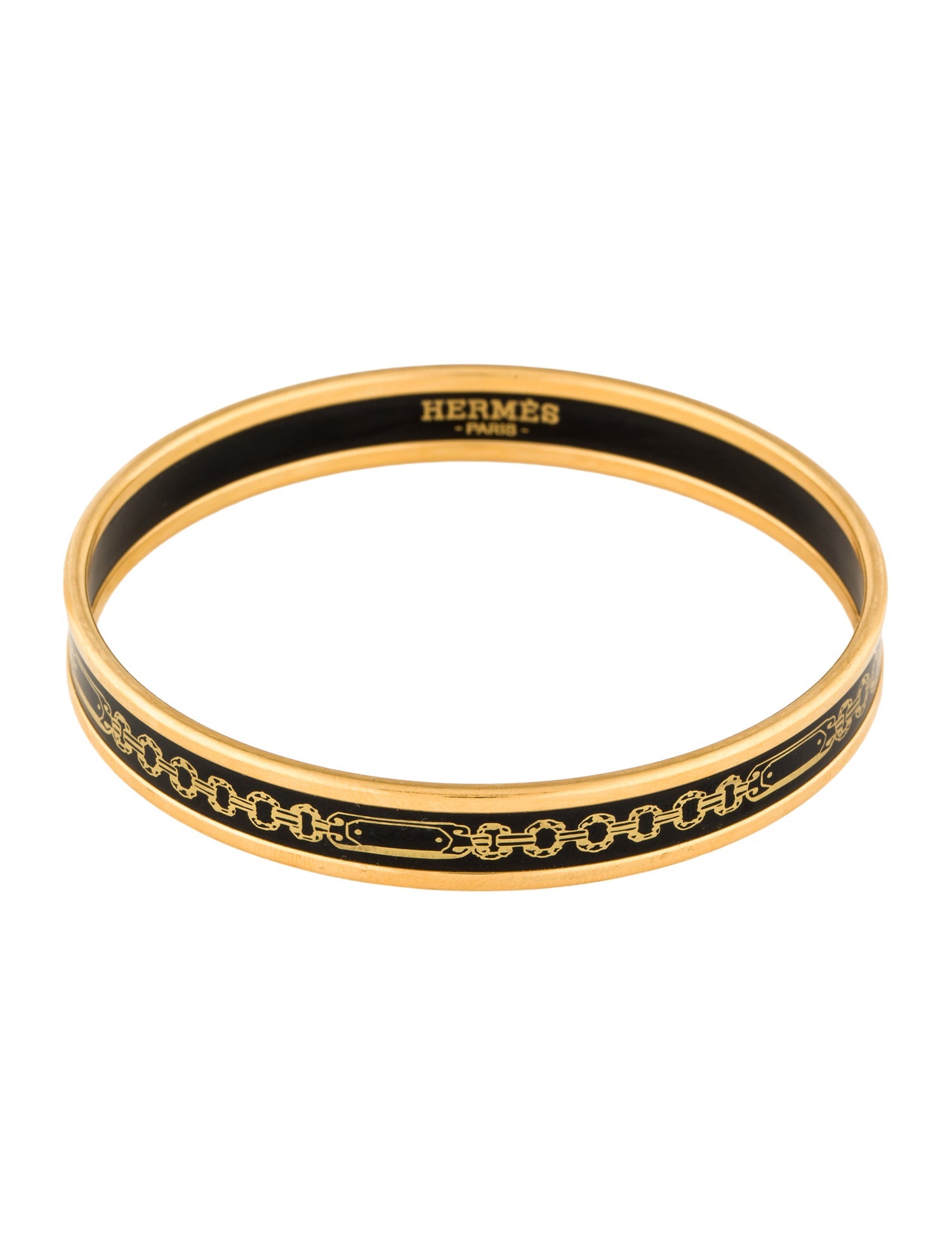 Hermès Enamel Narrow Bangle