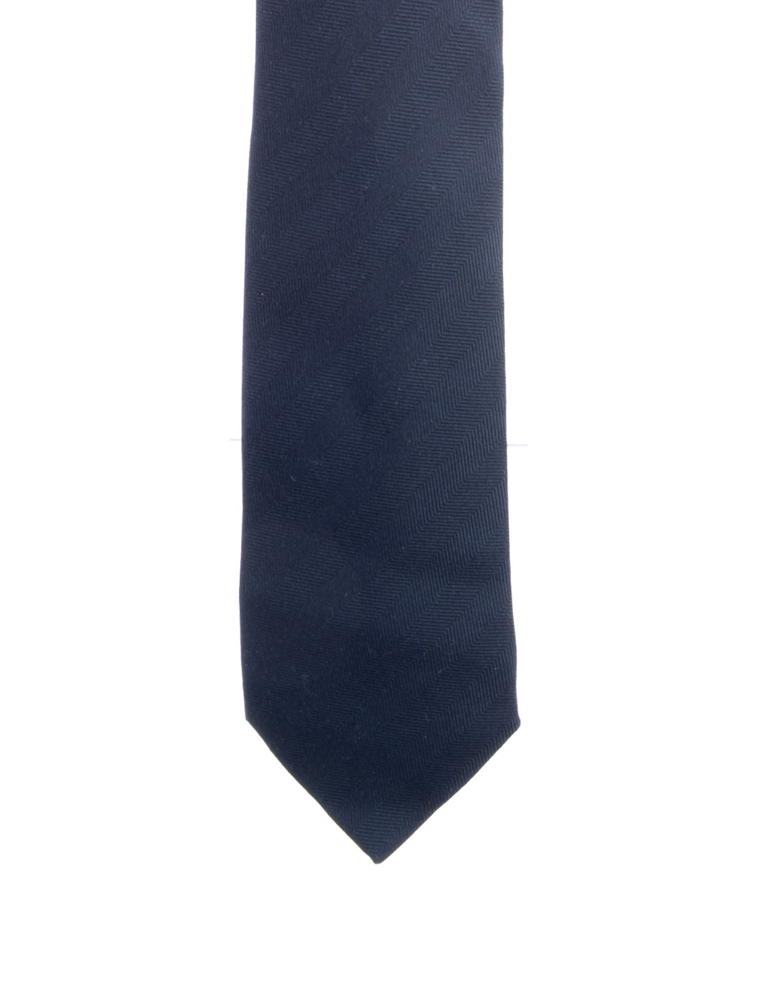 Hermès Embroidered Skinny Tie