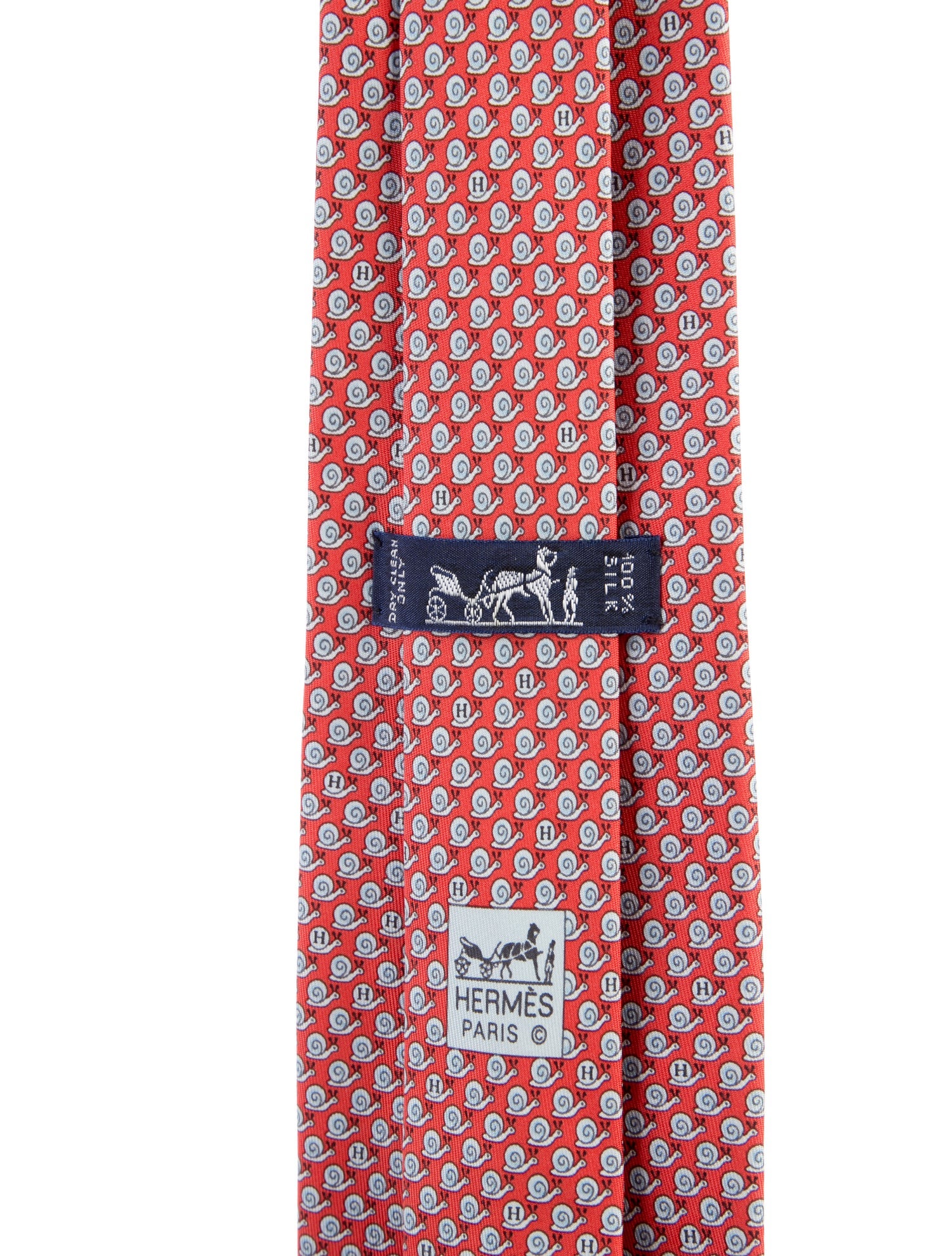 Hermès Silk Printed Tie