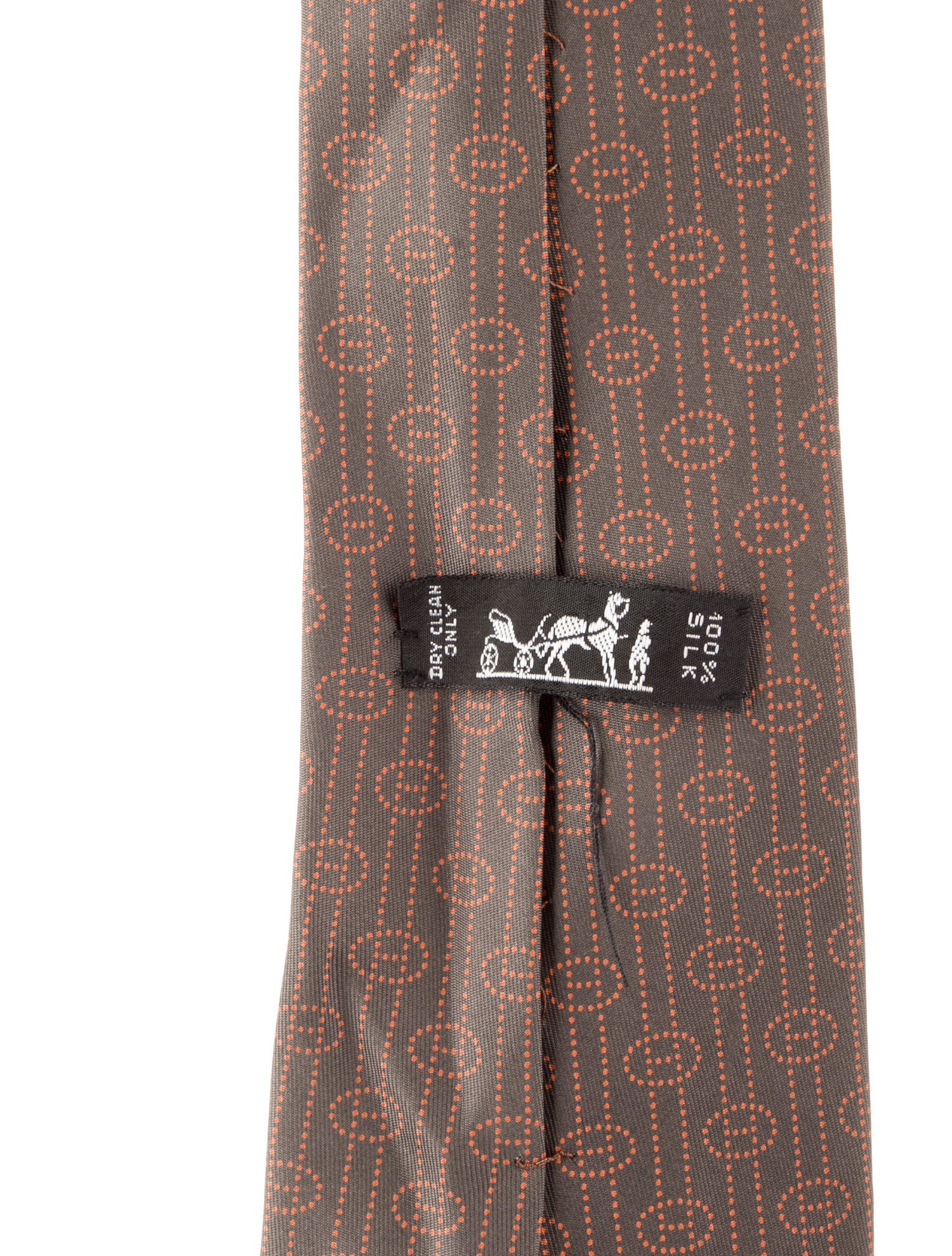 Hermès Silk Printed Tie