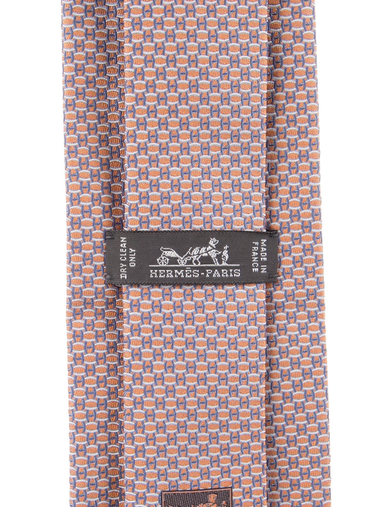 Hermès Printed Silk Tie