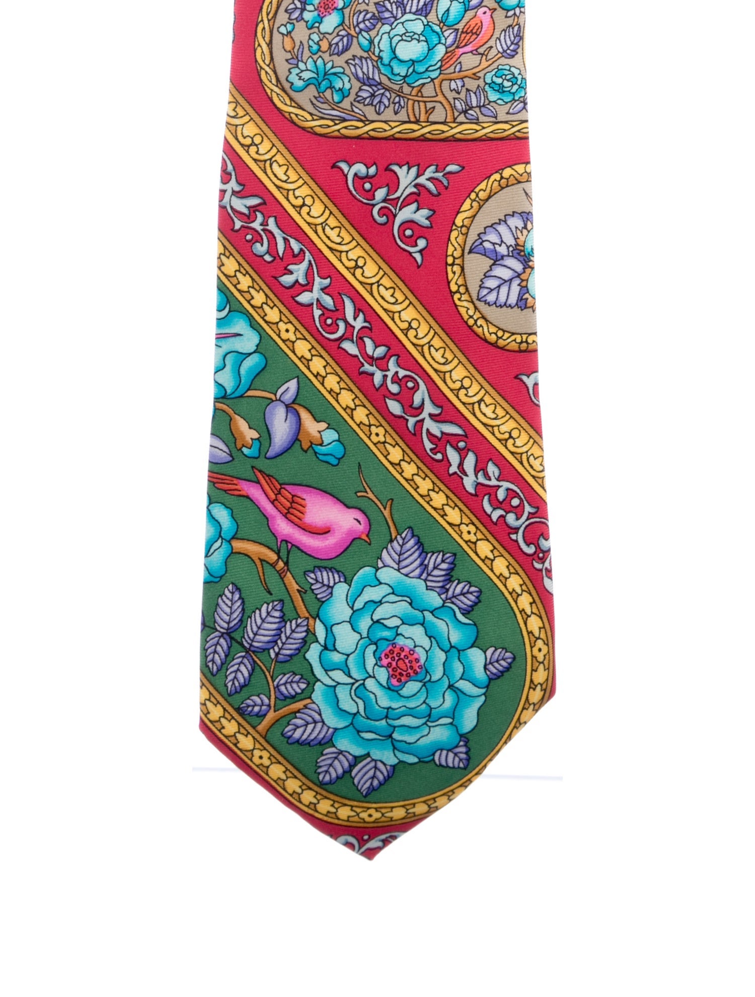 Hermès Pattern Printed Silk Tie