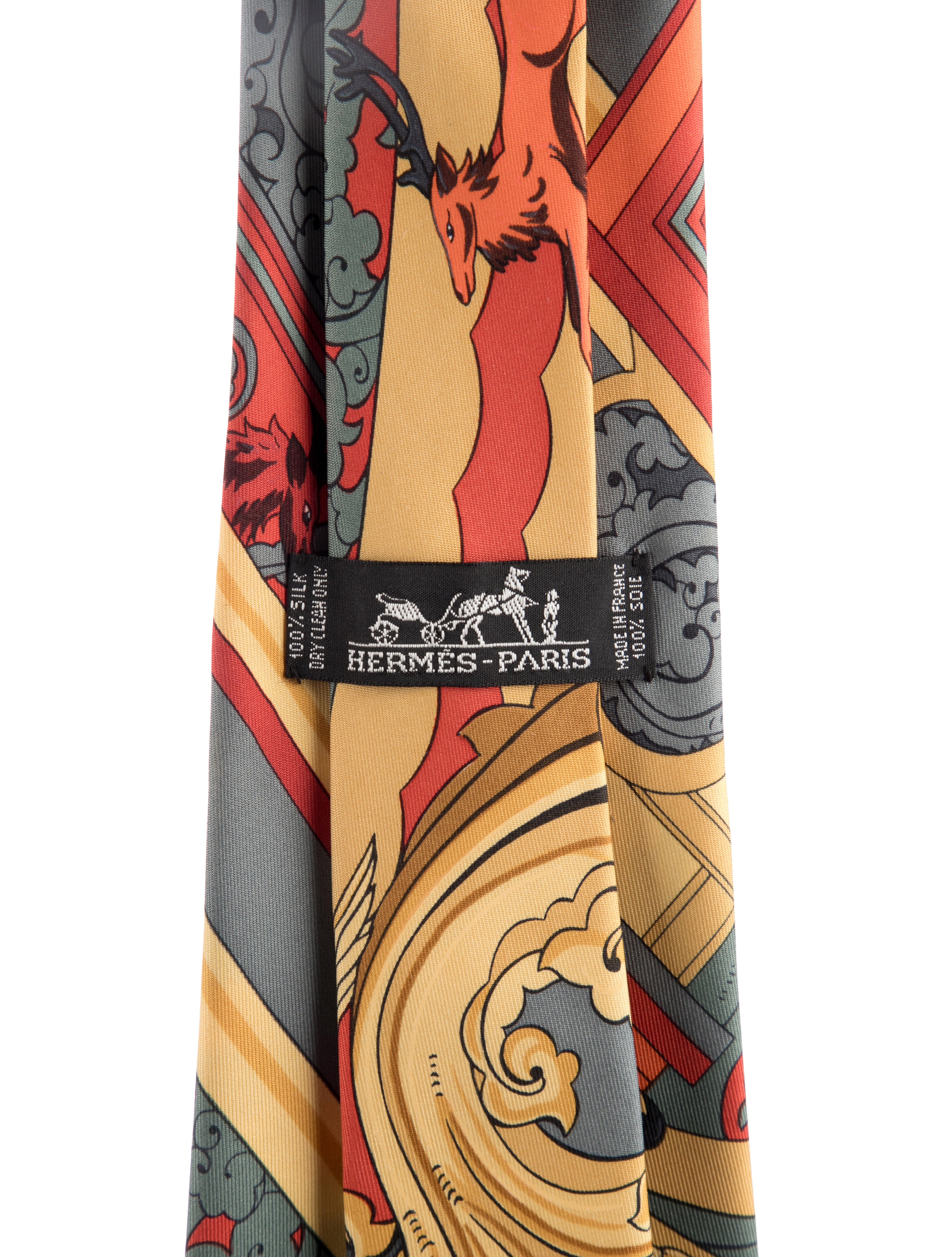Hermès Mens' Silk Tie