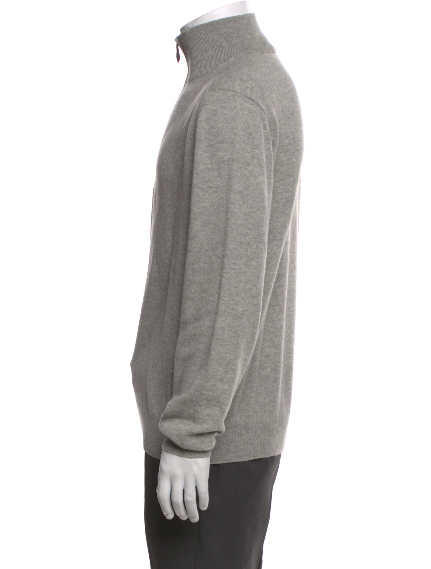 Hermès Cashmere Mock Neck Polo Sweater