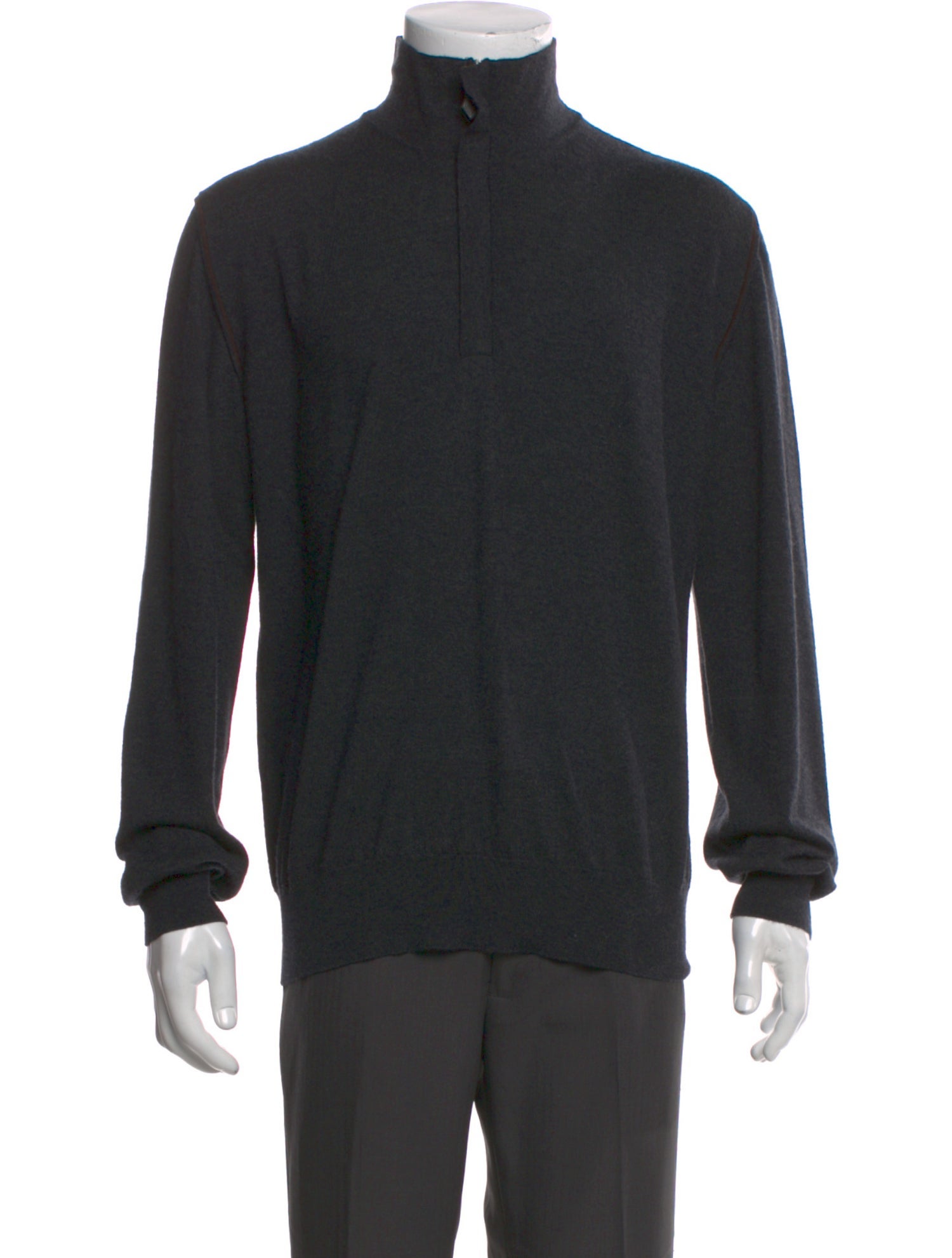 Hermès Cashmere Mock Neck Pullover