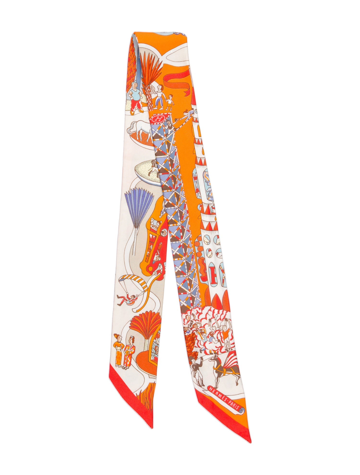 Hermès Odyssey Silk Twilly Scarf