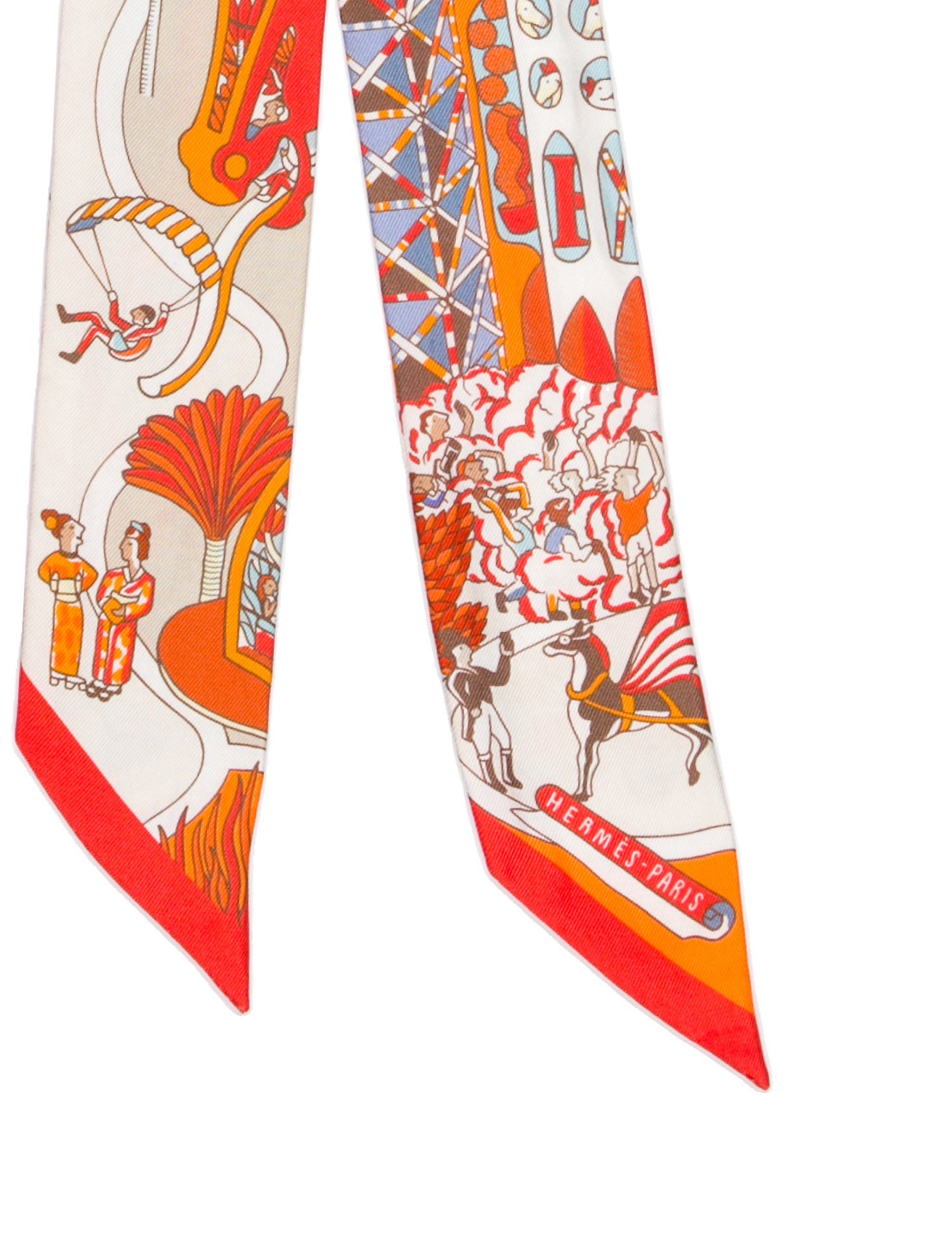 Hermès Odyssey Silk Twilly Scarf