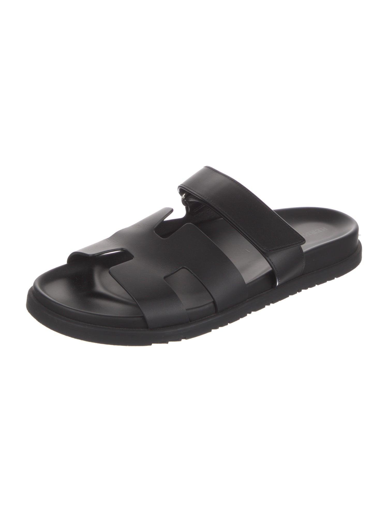 Hermès Chypre Leather Slides