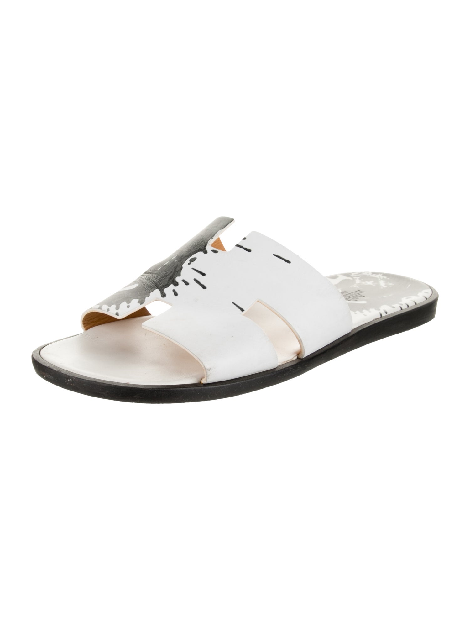 Hermès Izmir Leather Slides