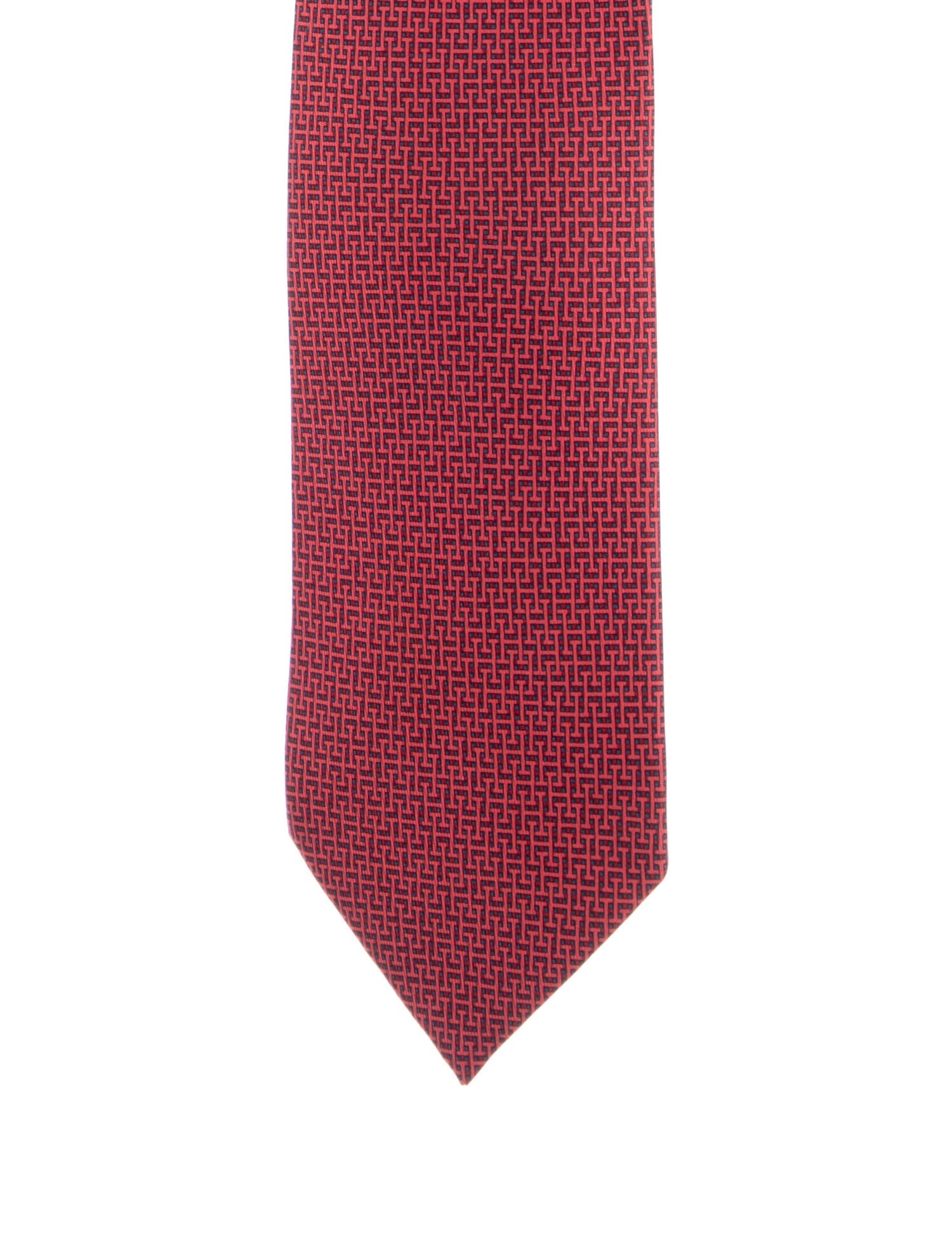 Hermès Printed Silk Tie