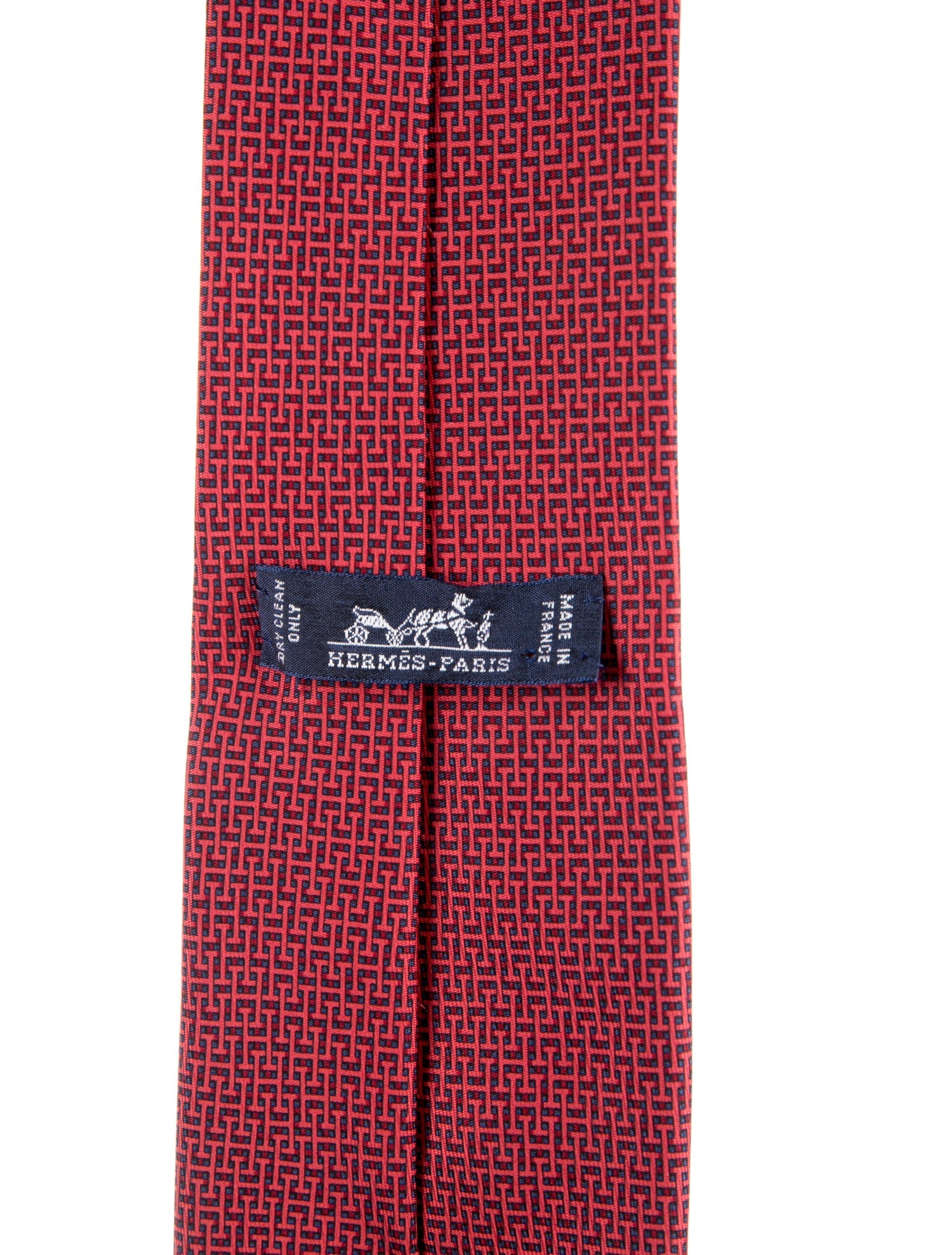 Hermès Printed Silk Tie