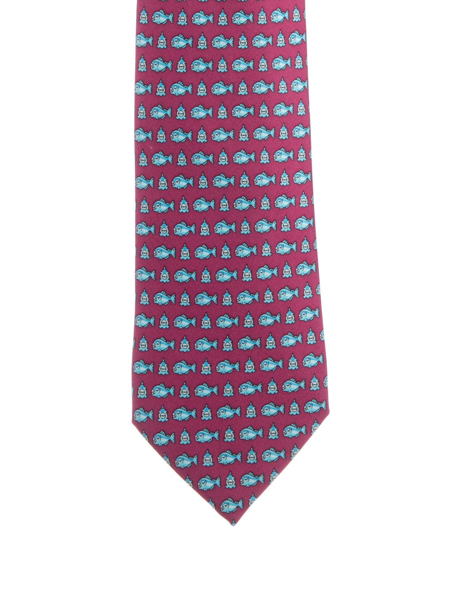 Hermès Printed Silk tie