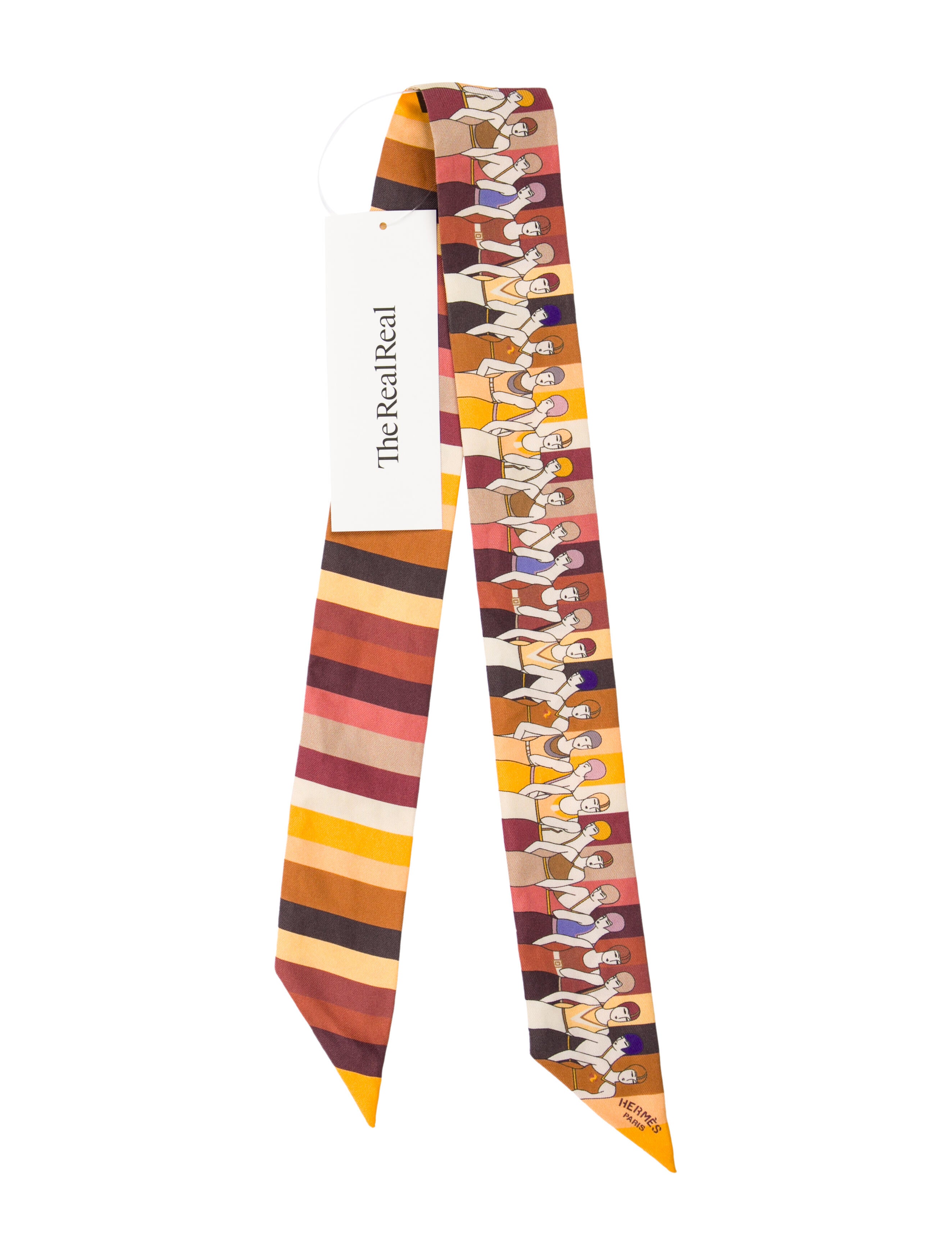 Hermès Les Baigneuses Silk Twilly Scarf