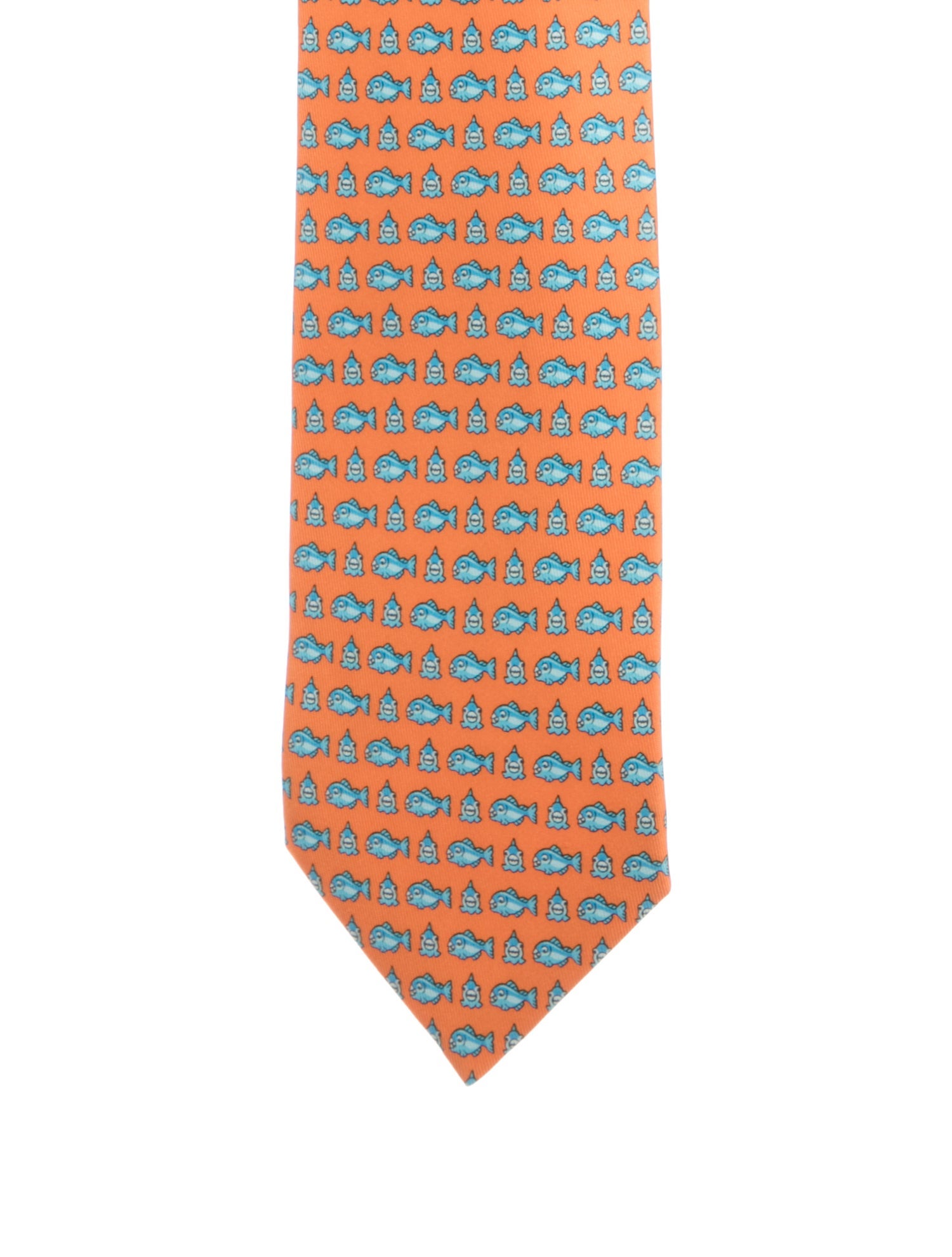 Hermès Printed Silk Tie