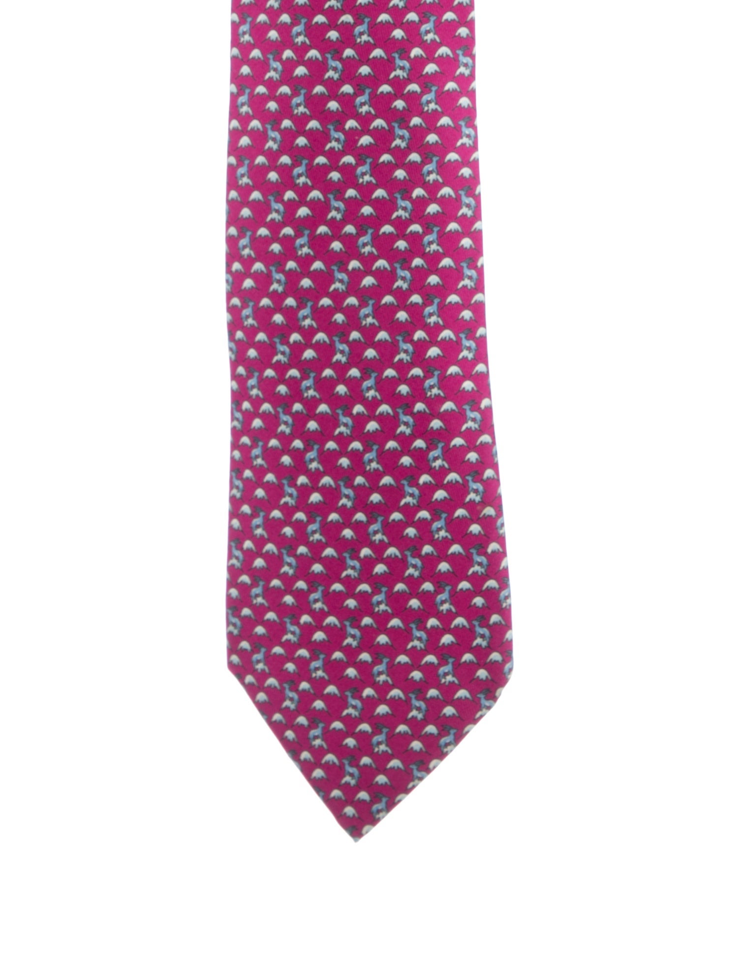 Hermès Printed Silk Tie