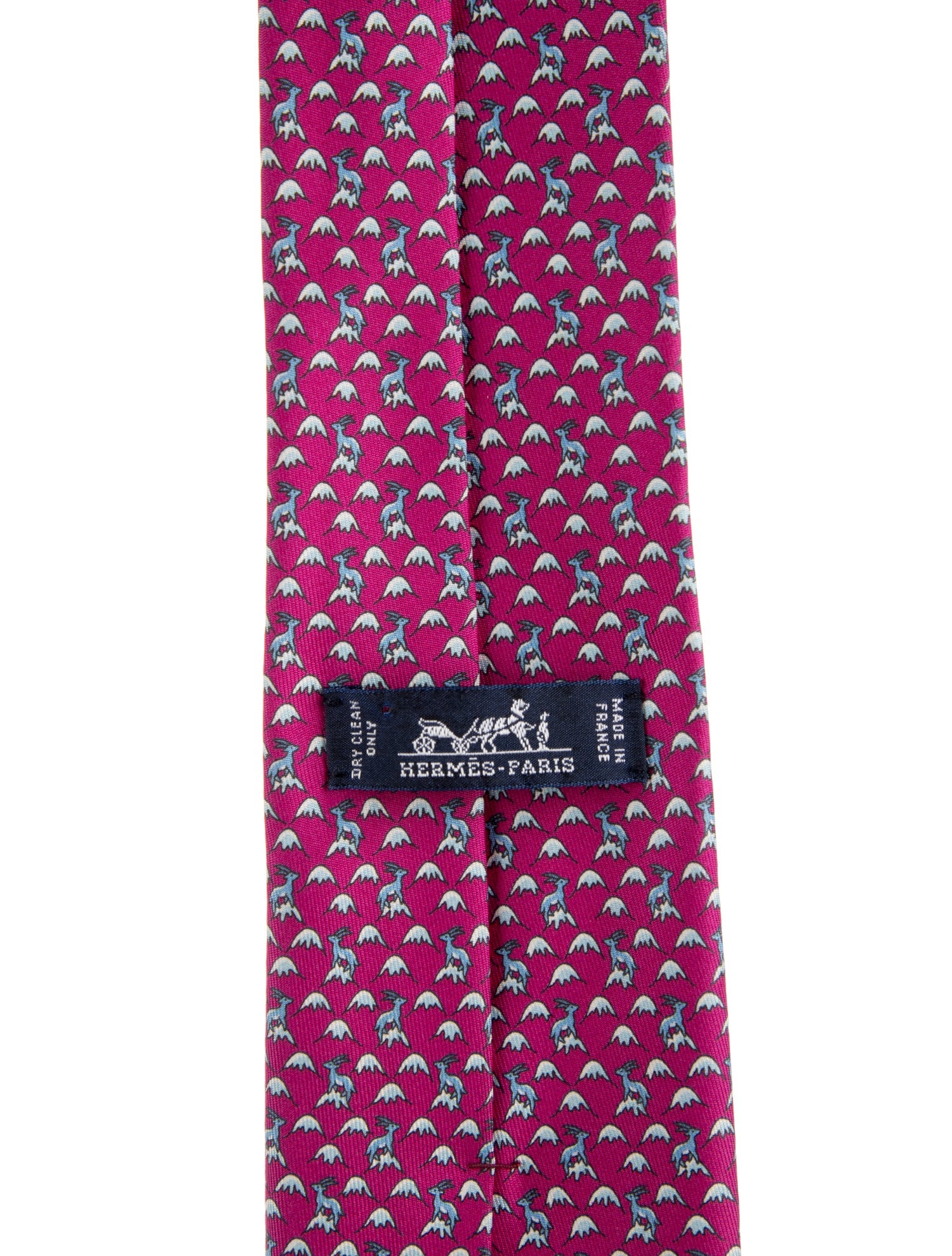 Hermès Printed Silk Tie