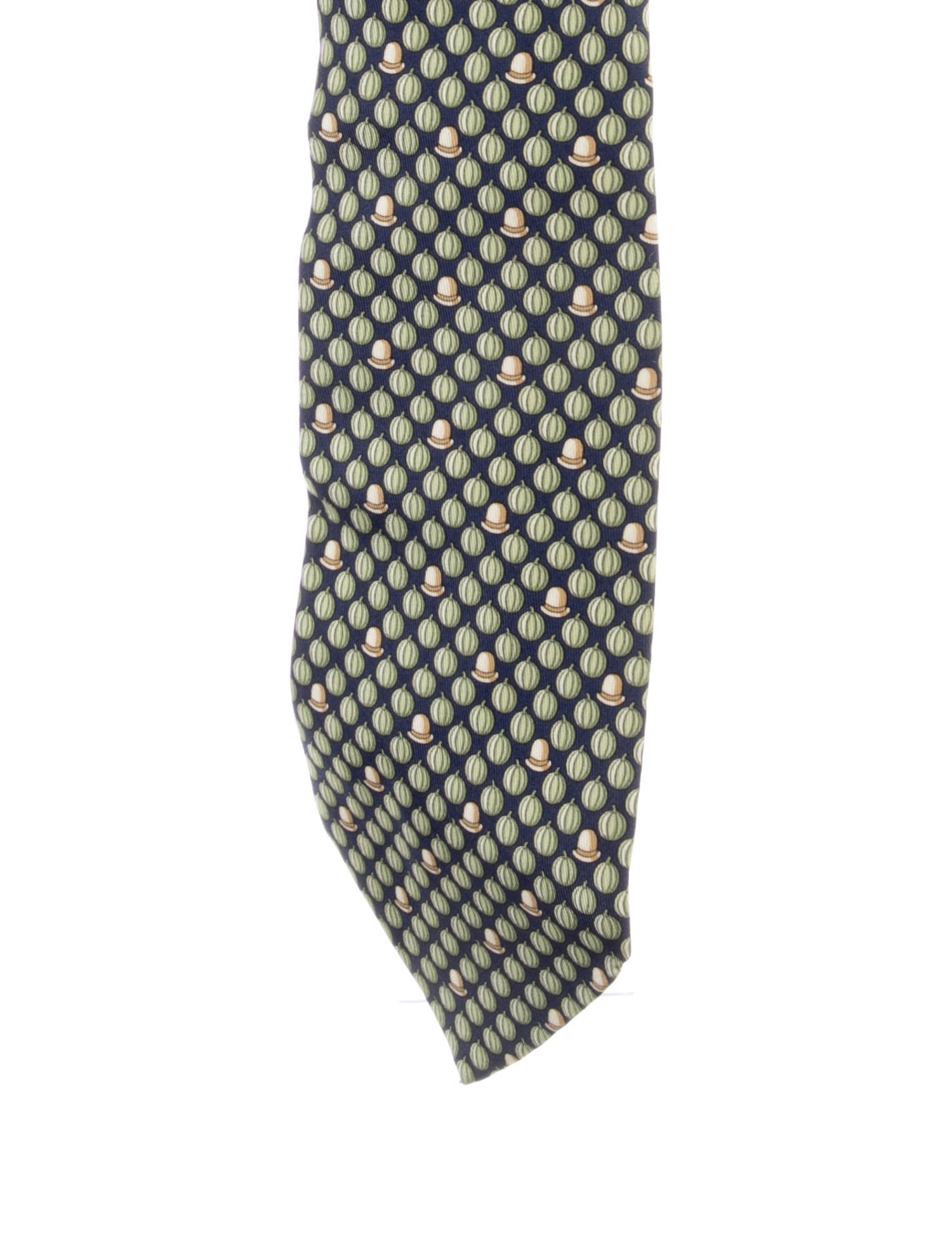 Hermès Printed Silk Tie
