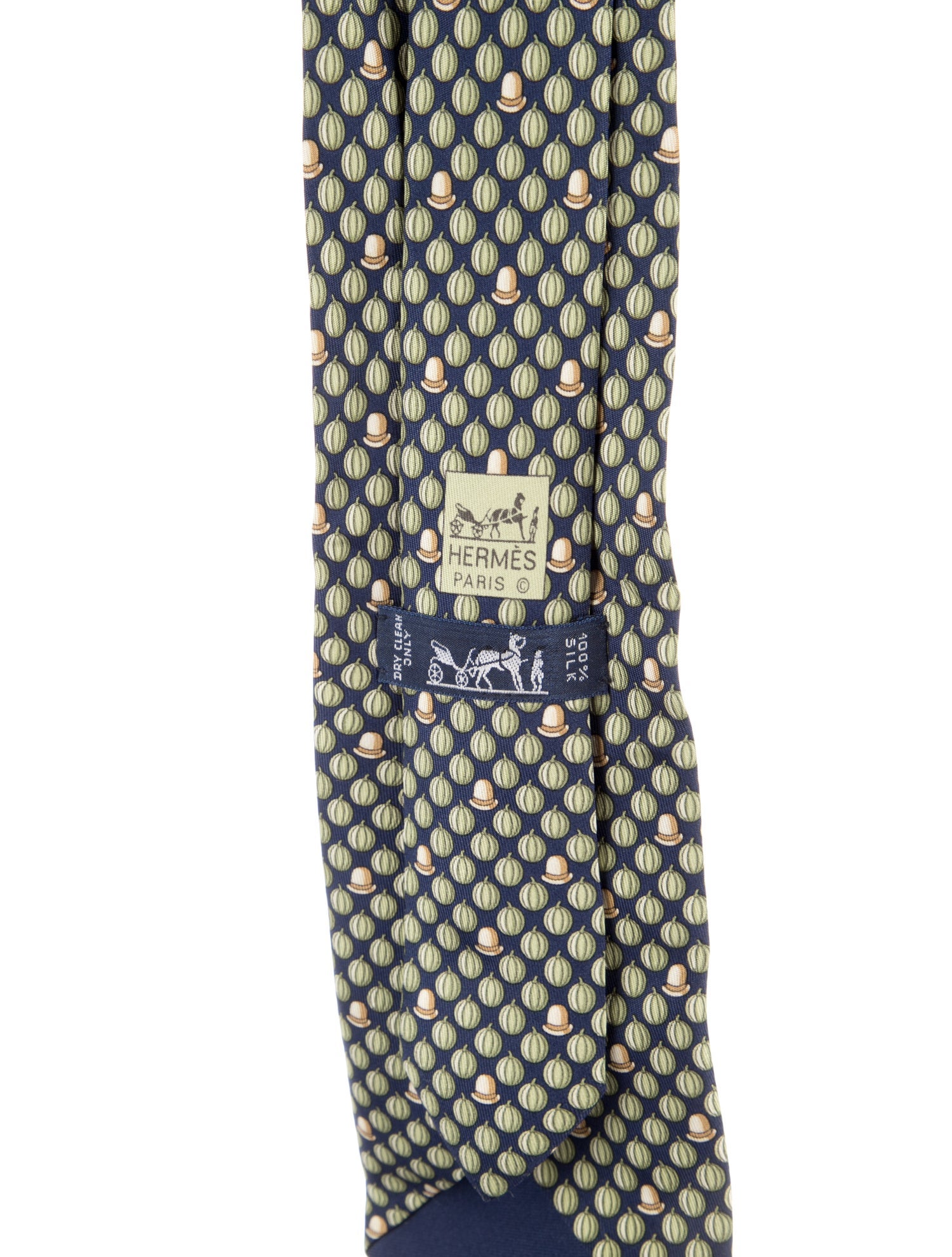 Hermès Printed Silk Tie