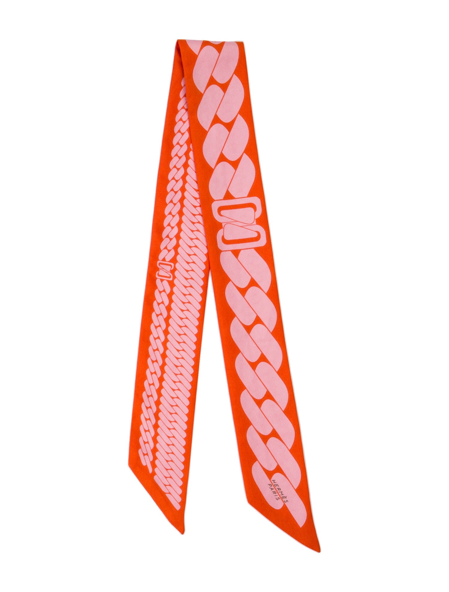 Hermès Clic C'est Noue Silk Twilly Scarf