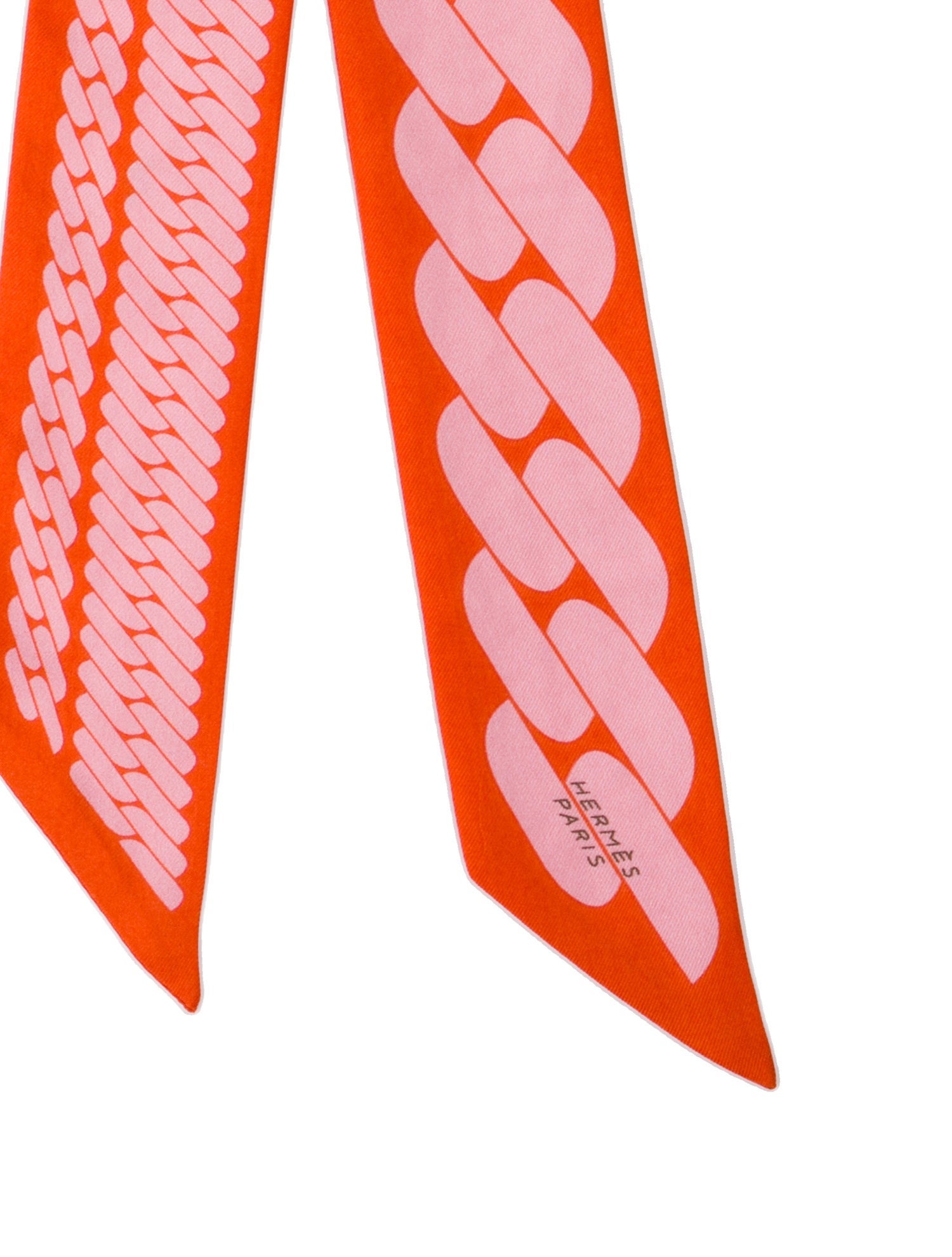 Hermès Clic C'est Noue Silk Twilly Scarf