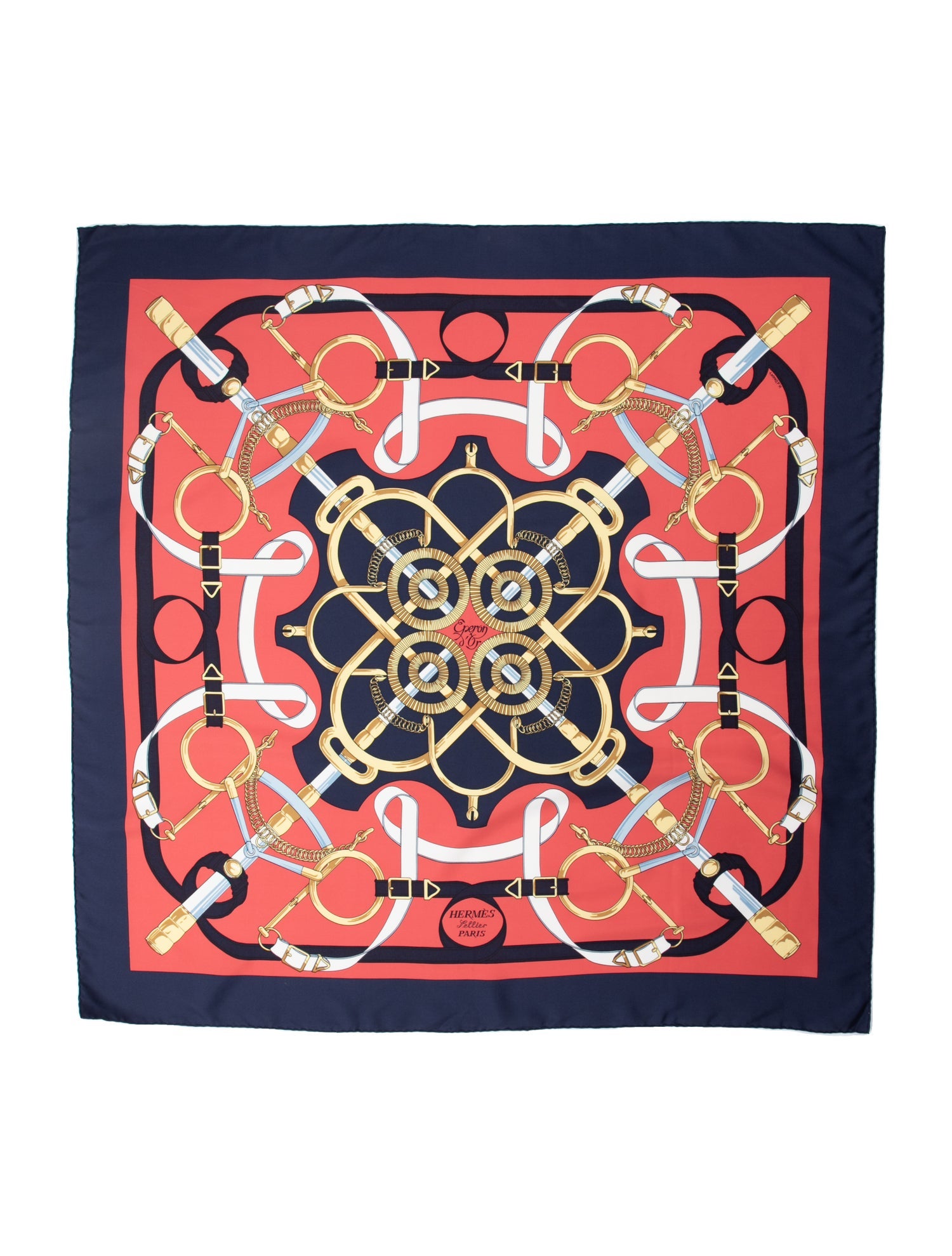 Hermès Eperon D'Or Silk Scarf