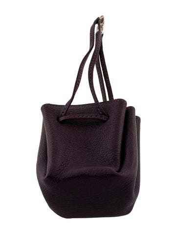 Pre-owned Hermes Chevre Vespa Pouch In Purple