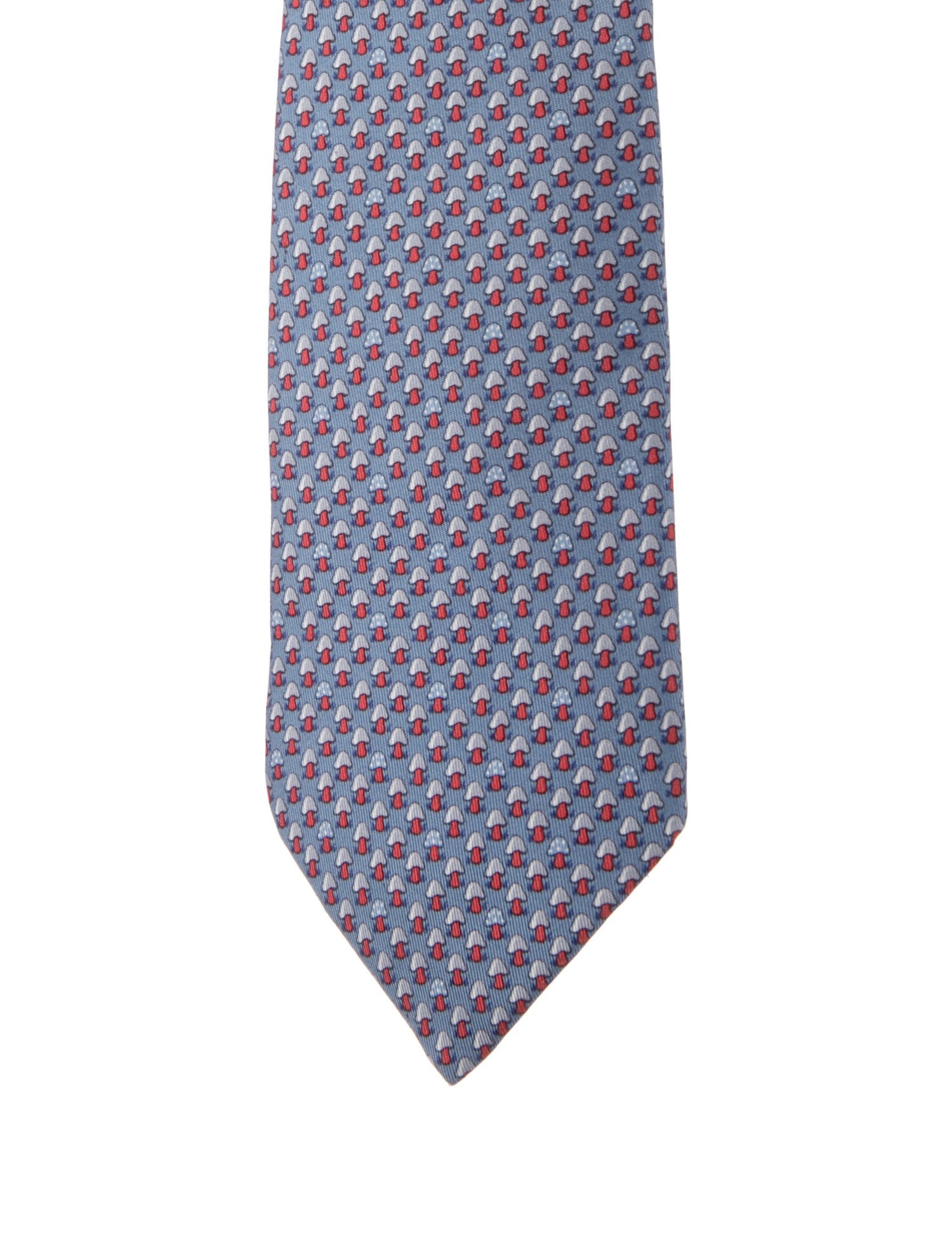Hermès Pattern Printed Silk Tie