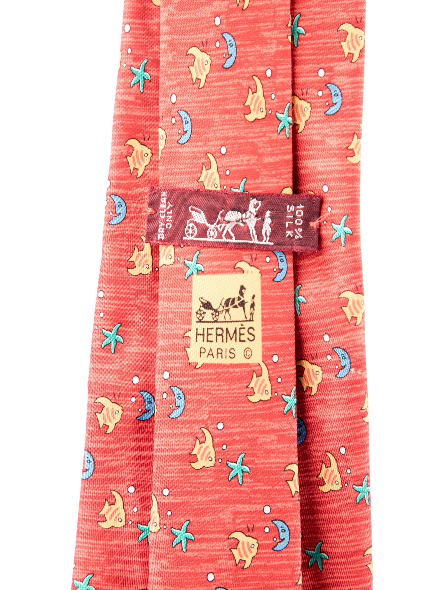 Hermès Patterned Silk Tie