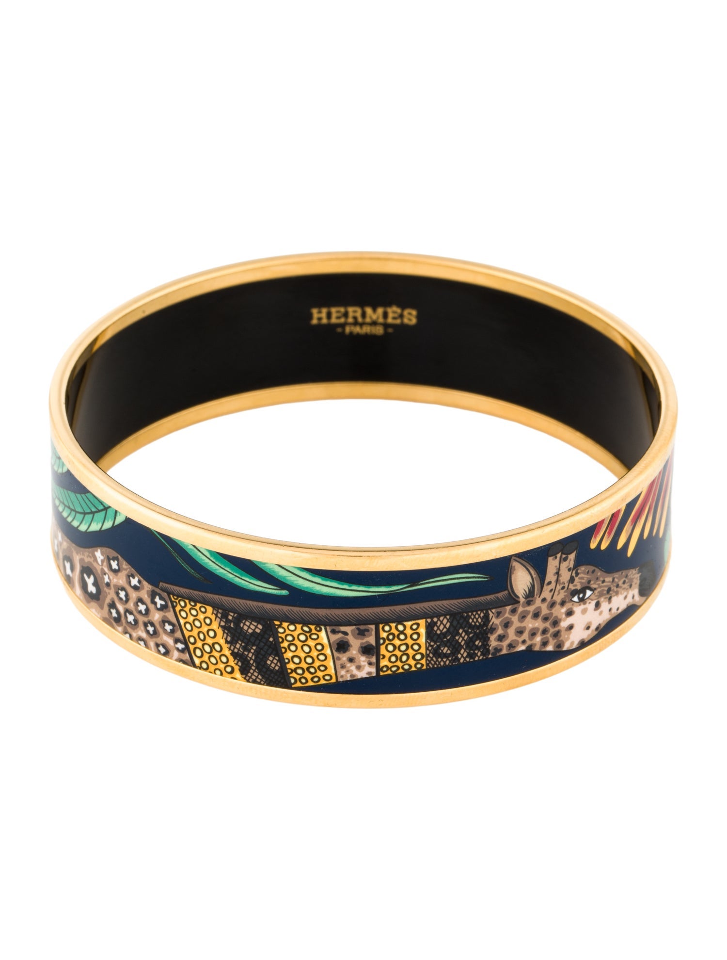 Hermès Wide Enamel Bangle