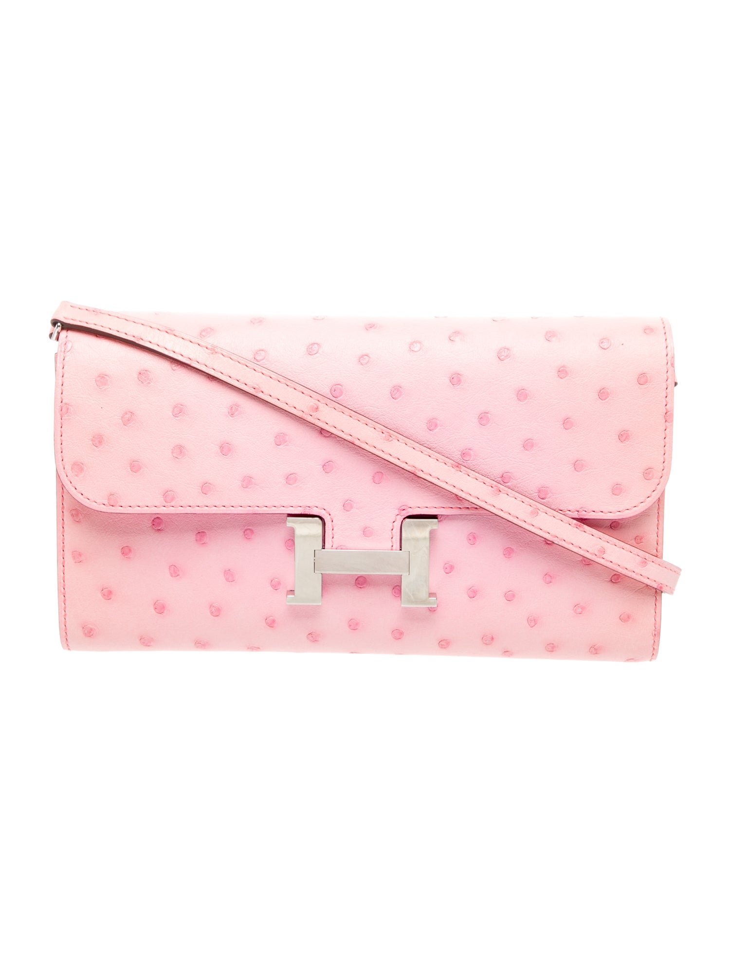 Hermès Ostrich Constance Long To Go Wallet