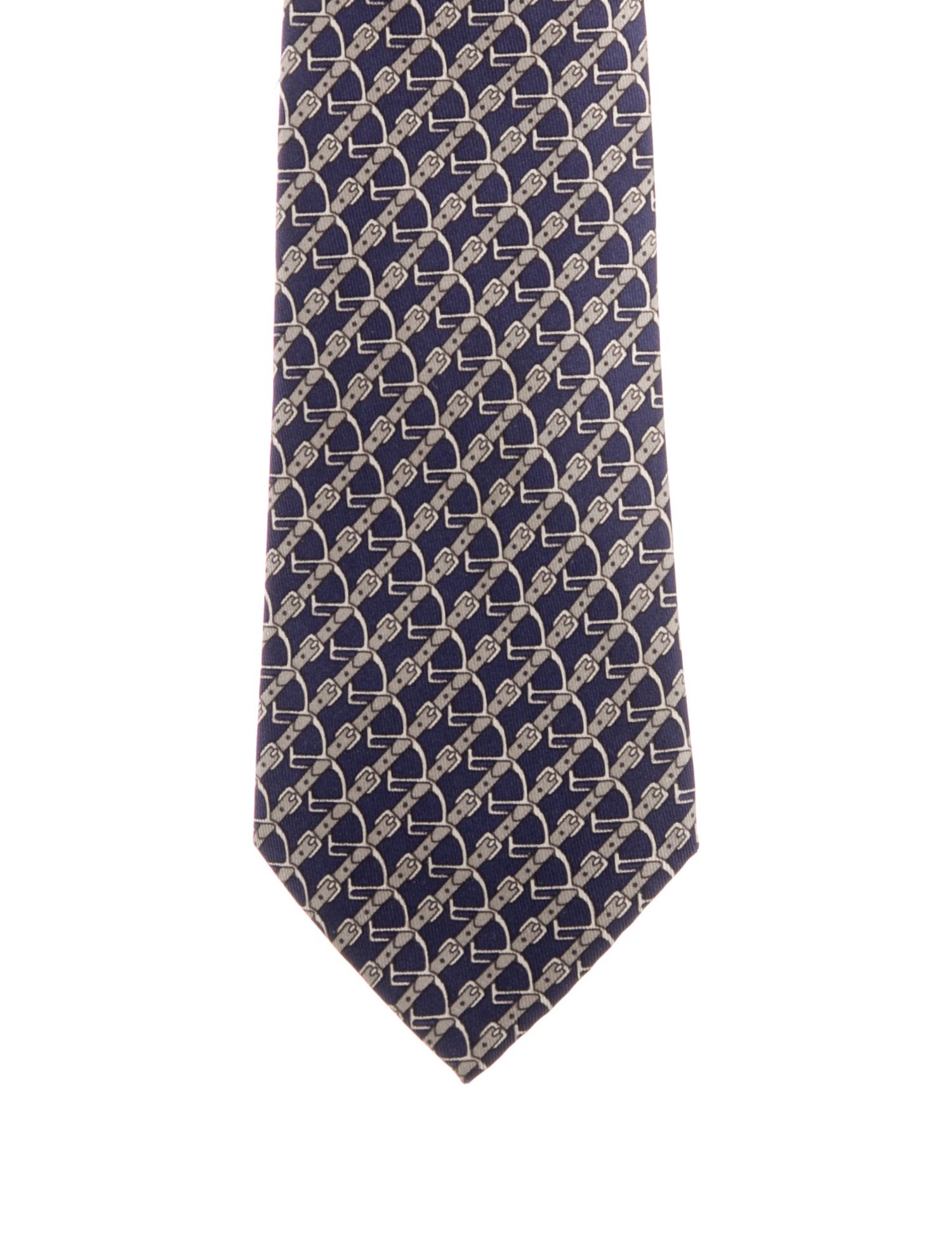 Hermès Printed Silk Tie