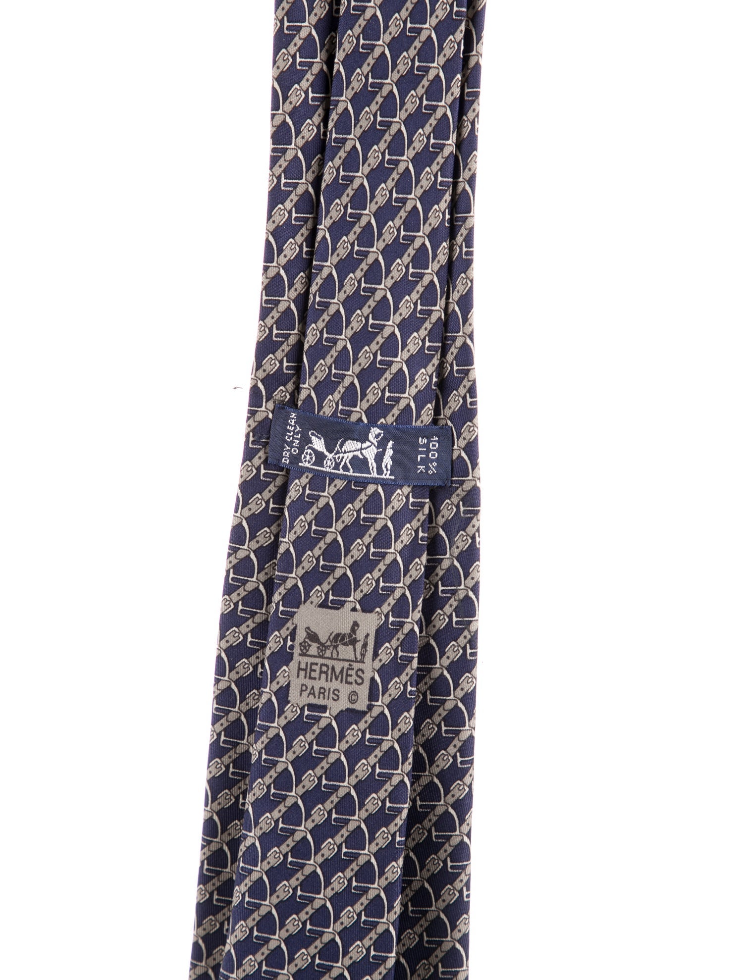 Hermès Printed Silk Tie