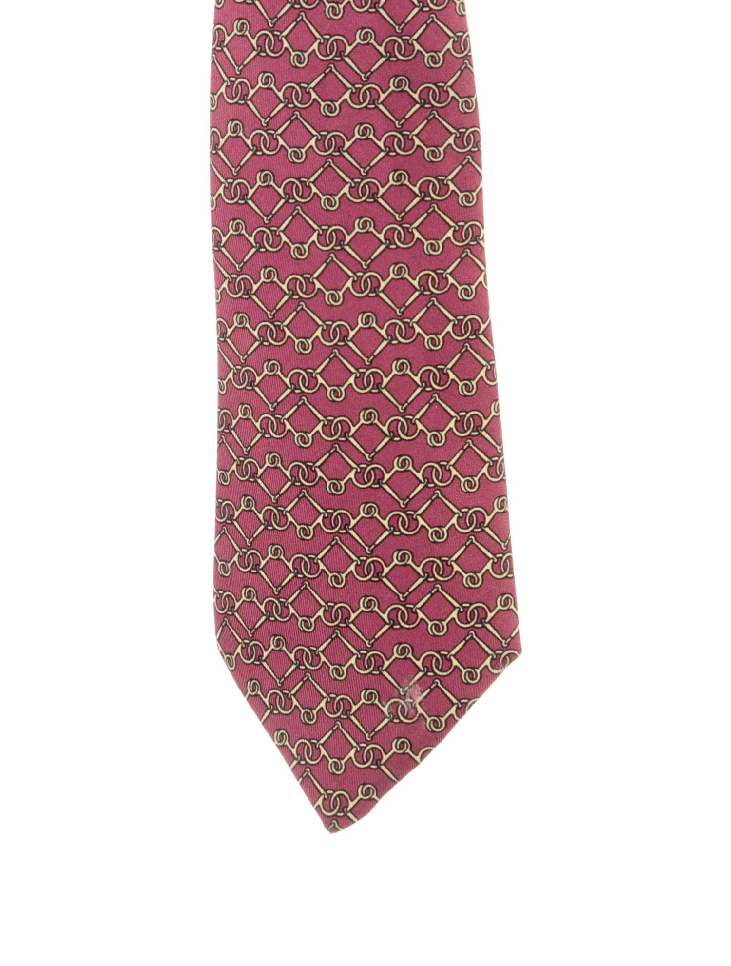 Hermès Printed Silk Tie