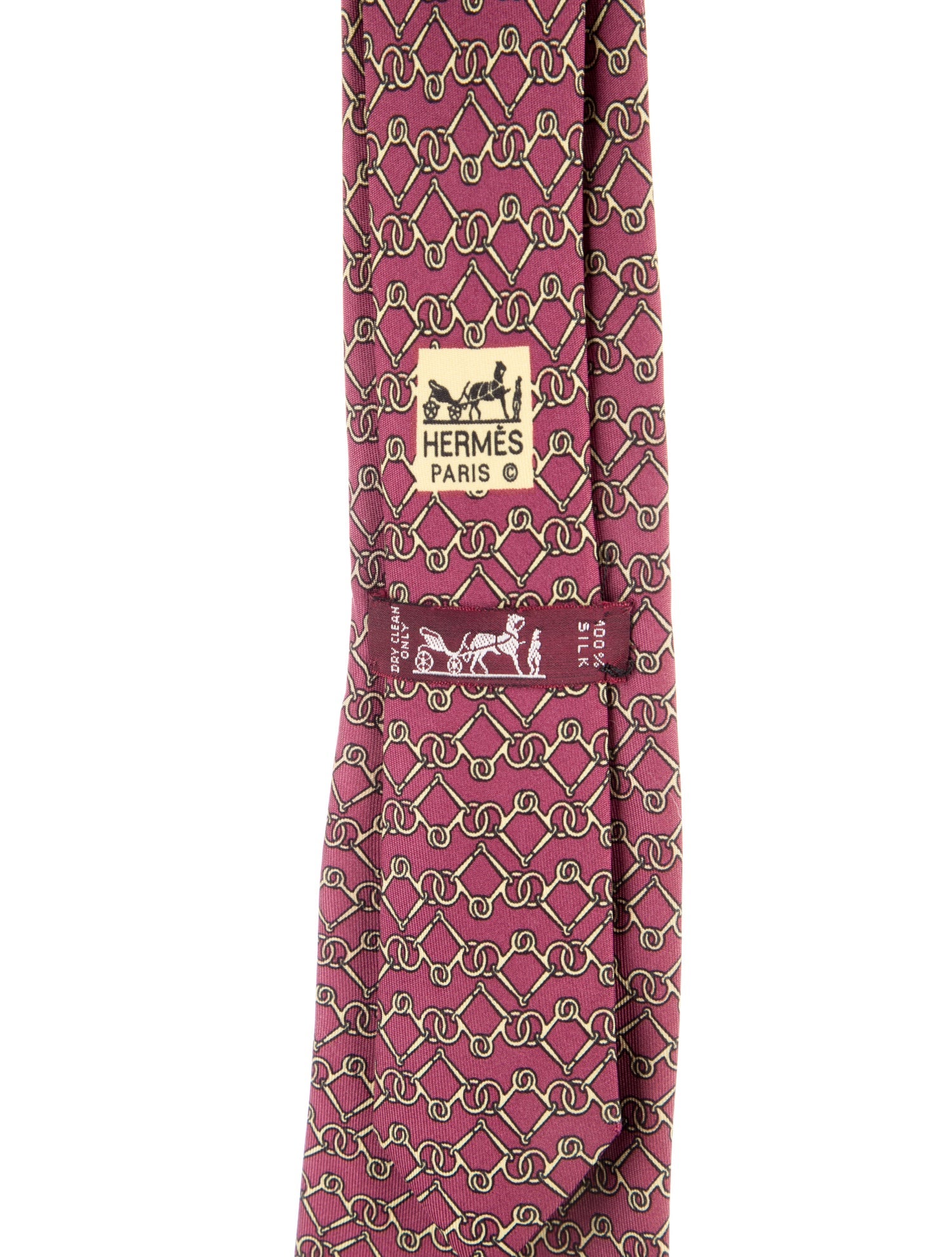 Hermès Printed Silk Tie