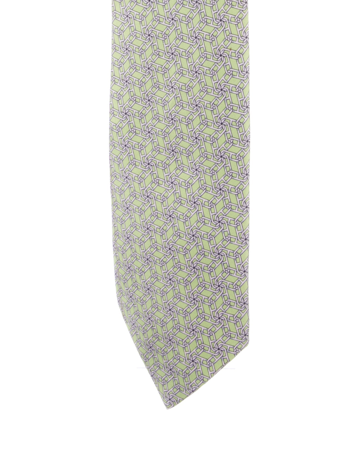 Hermès Printed Silk Tie