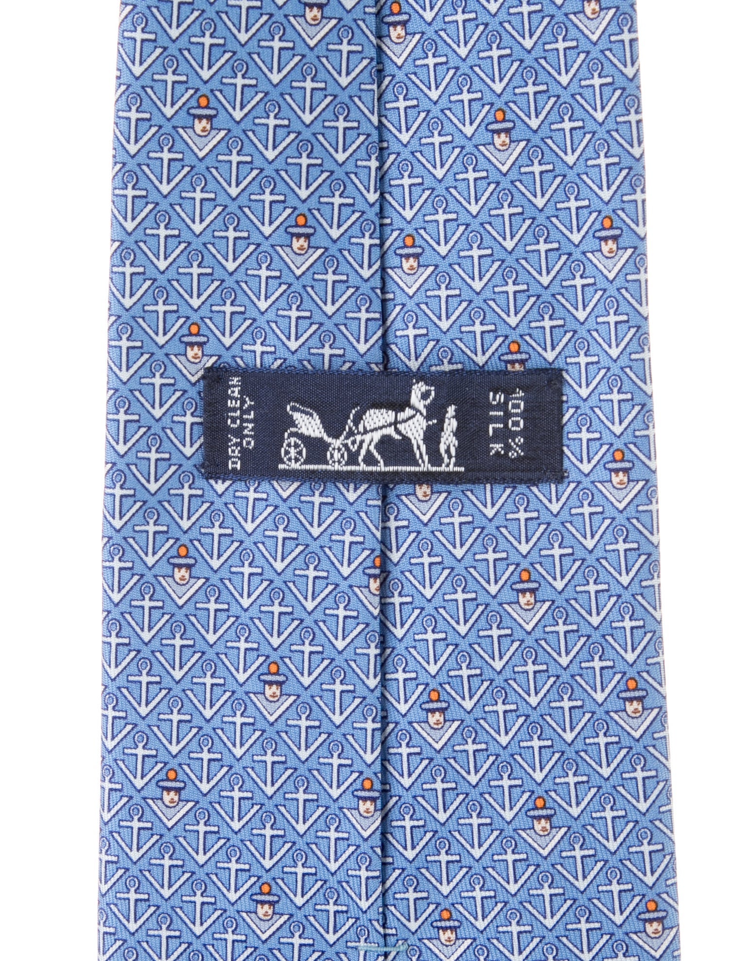 Hermès Pattern Print Silk Tie