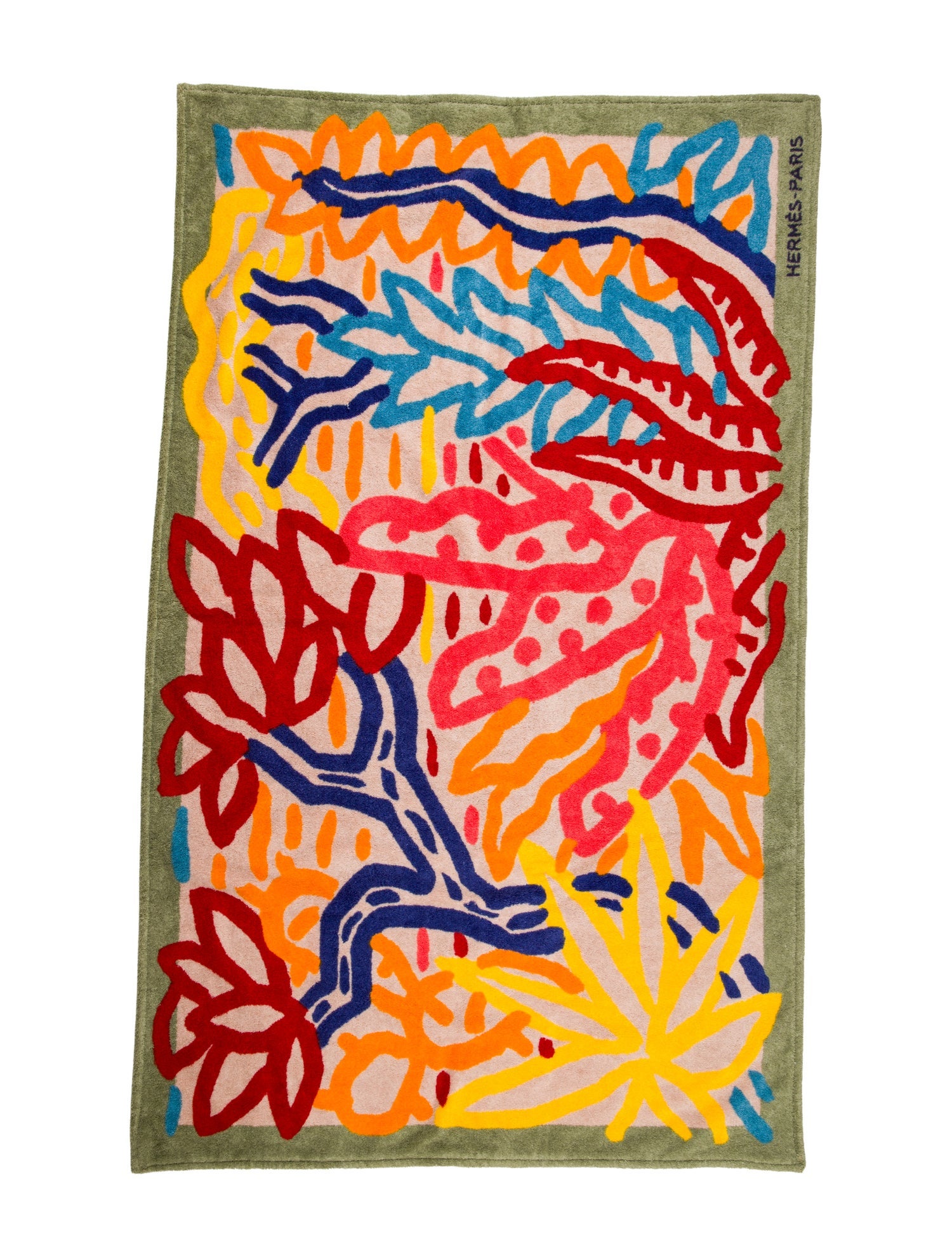 Hermès Le Chant des Cigales Beach Towel w/ Tags